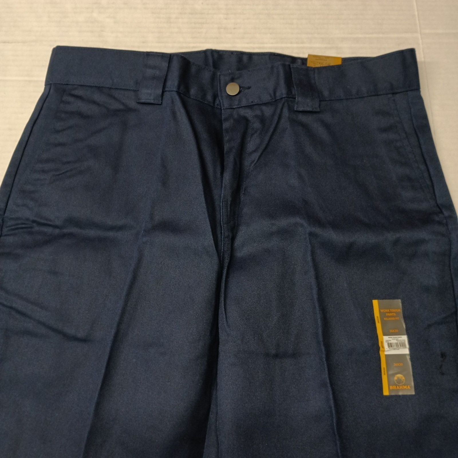 Other Brahma Mens Work Tough Pants Durable Size 36x30 Blue Relaxed Size US 36 / EU 52 - 4 Thumbnail