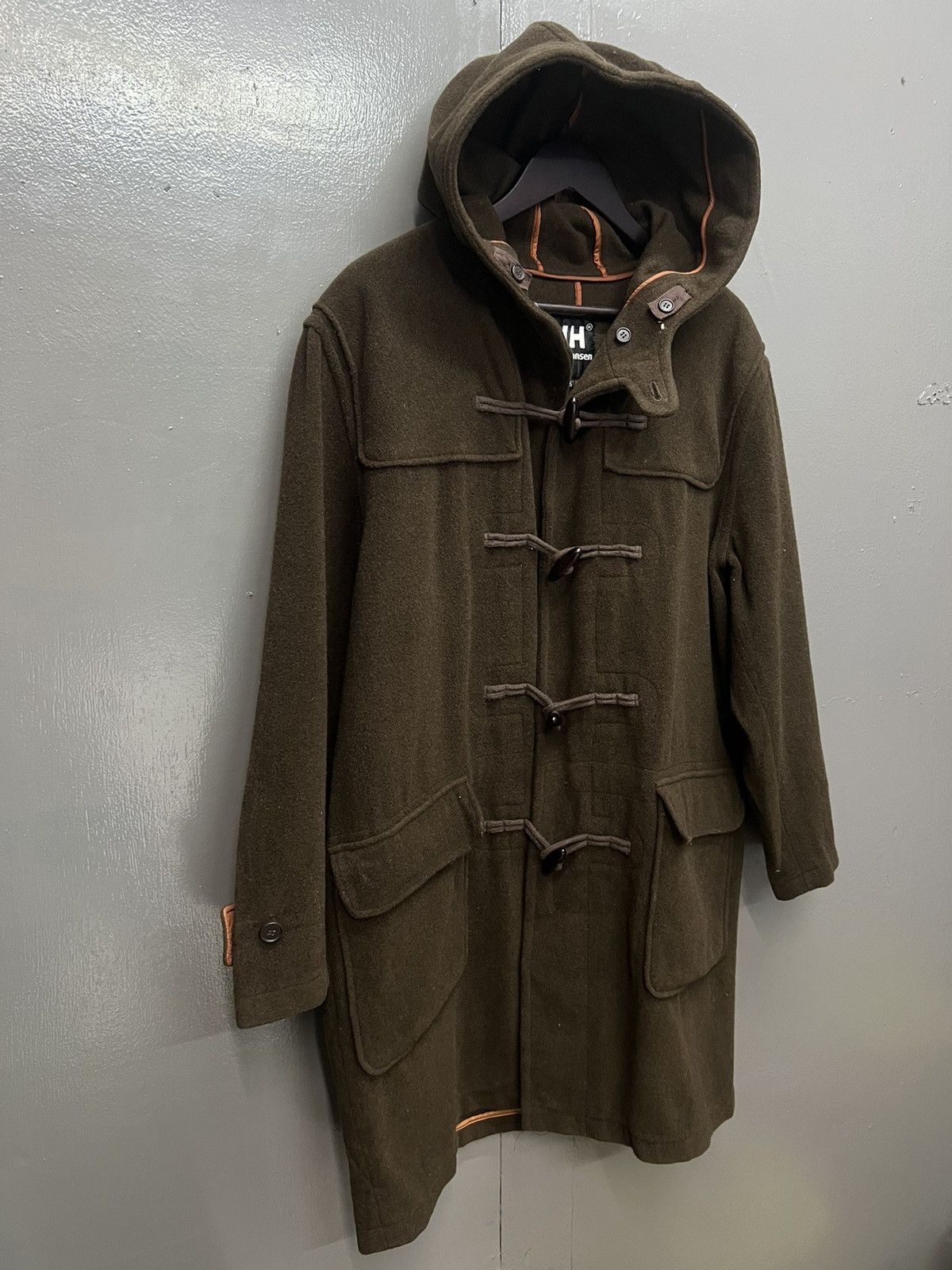 Helly Hansen HELLY HANSEN DUFFLE COAT WITH HOODIE SIZE L Size US L / EU 52-54 / 3 - 3 Thumbnail