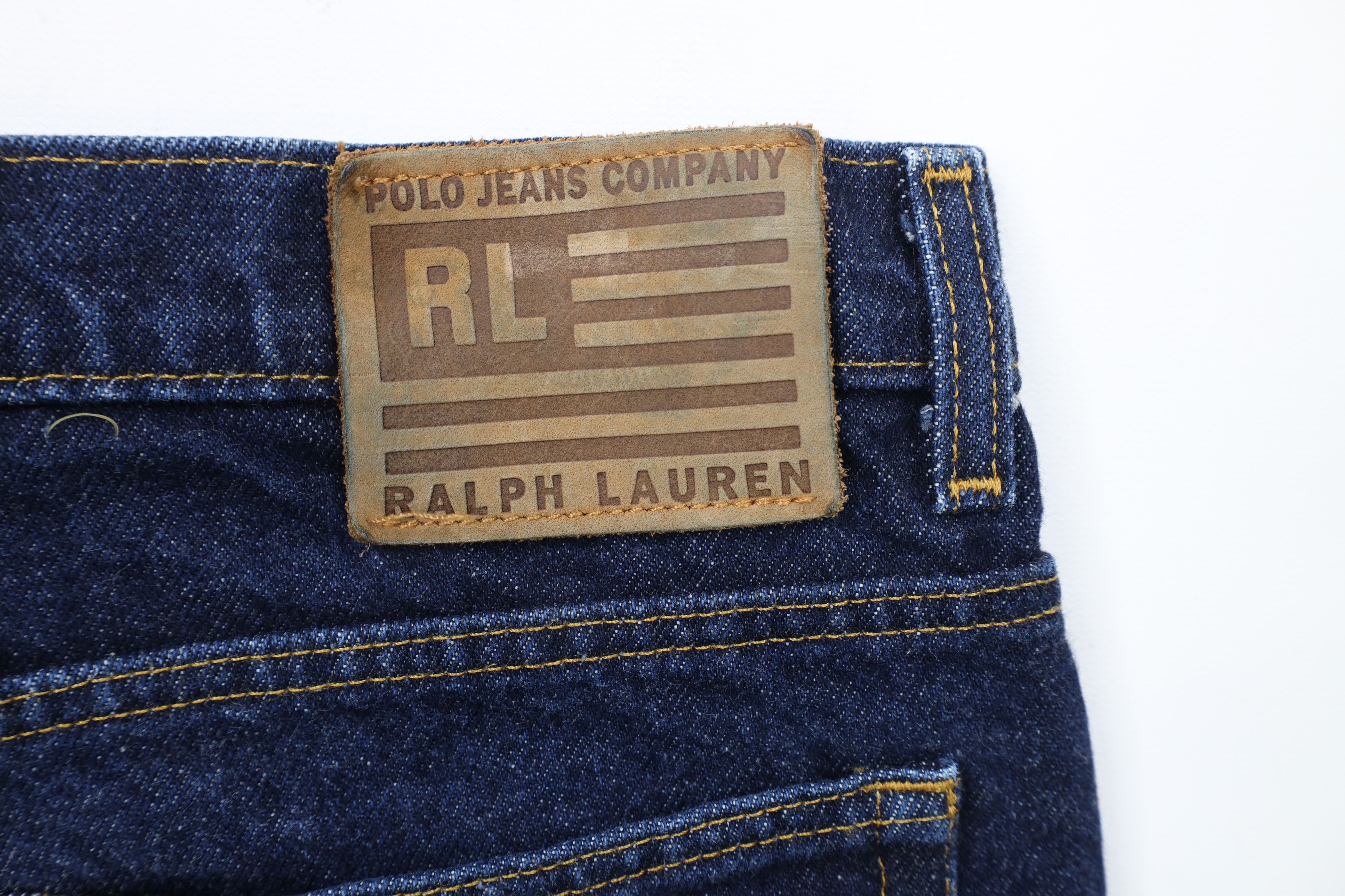 Ralph Lauren × Vintage Vintage 90s Ralph Lauren Bootcut Denim Jeans Indigo Blue Size 28" / US 6 / IT 42 - 12 Thumbnail
