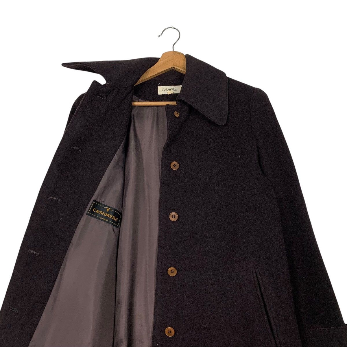 Calvin Klein Calvin Klein Cahmere Overcoat Size S / US 4 / IT 40 - 11 Thumbnail