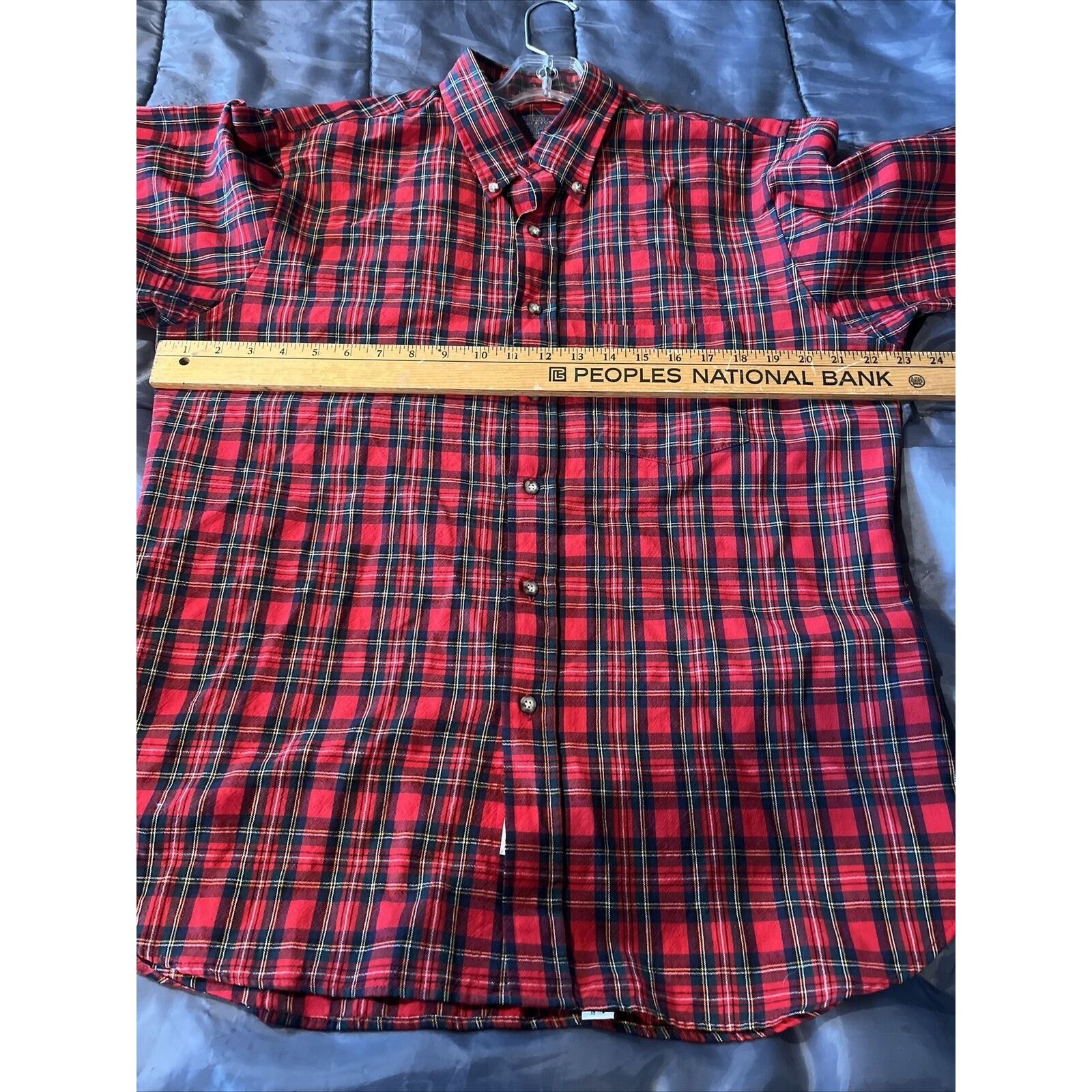Pendleton Pendleton Men’s L Red Check Long Sleeve Button Up Wool Shirt Size US L / EU 52-54 / 3 - 14 Thumbnail