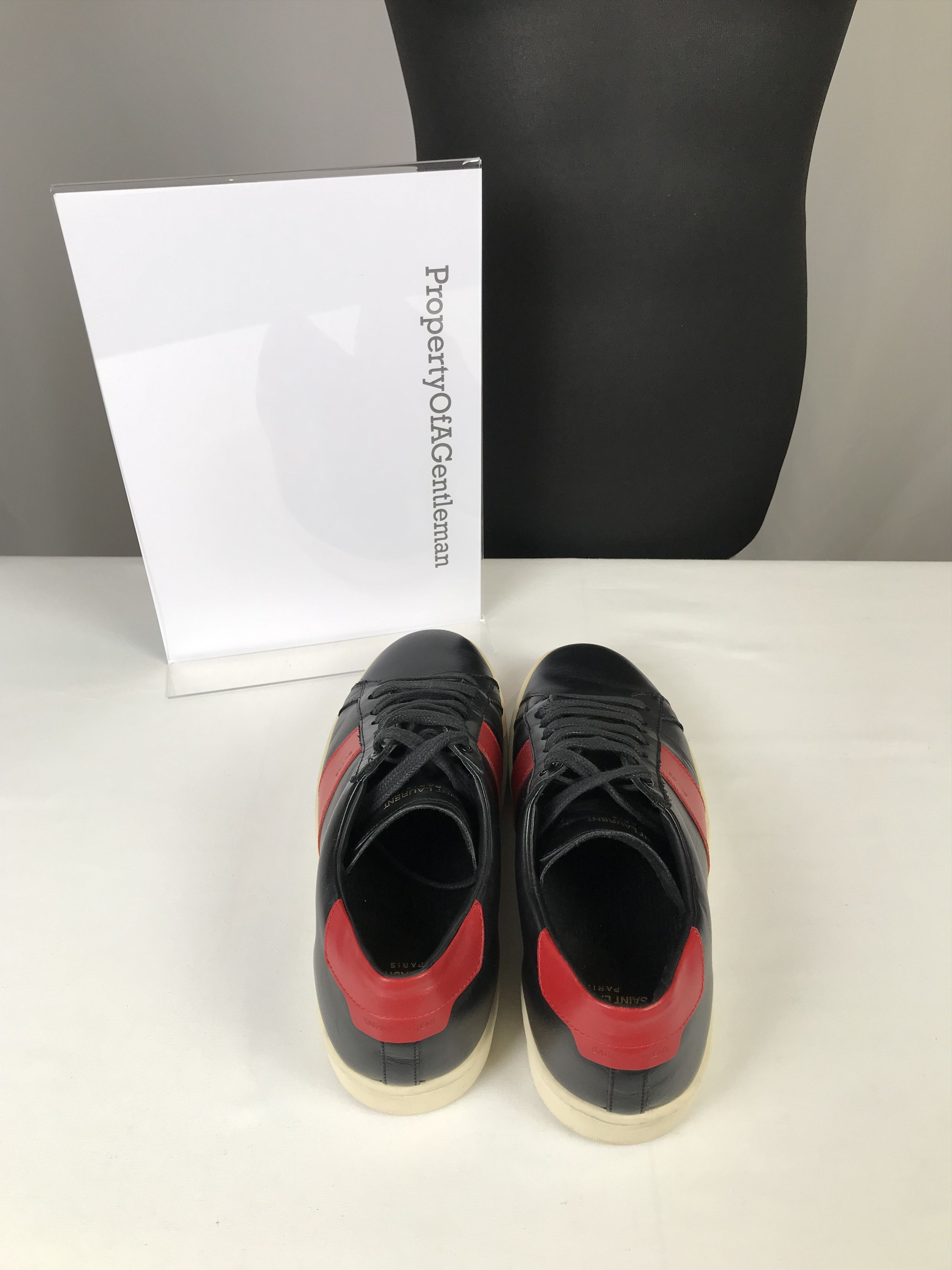 Saint Laurent Paris Saint Laurent Red & Black Low Top Sneaker Size US 10 / EU 43 - 8 Thumbnail
