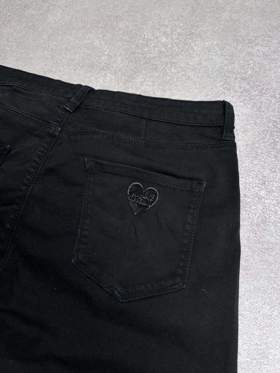 Moschino Vintage Love Moscino Black Denim Pants Y2K 31 Size US 31 - 7 Thumbnail