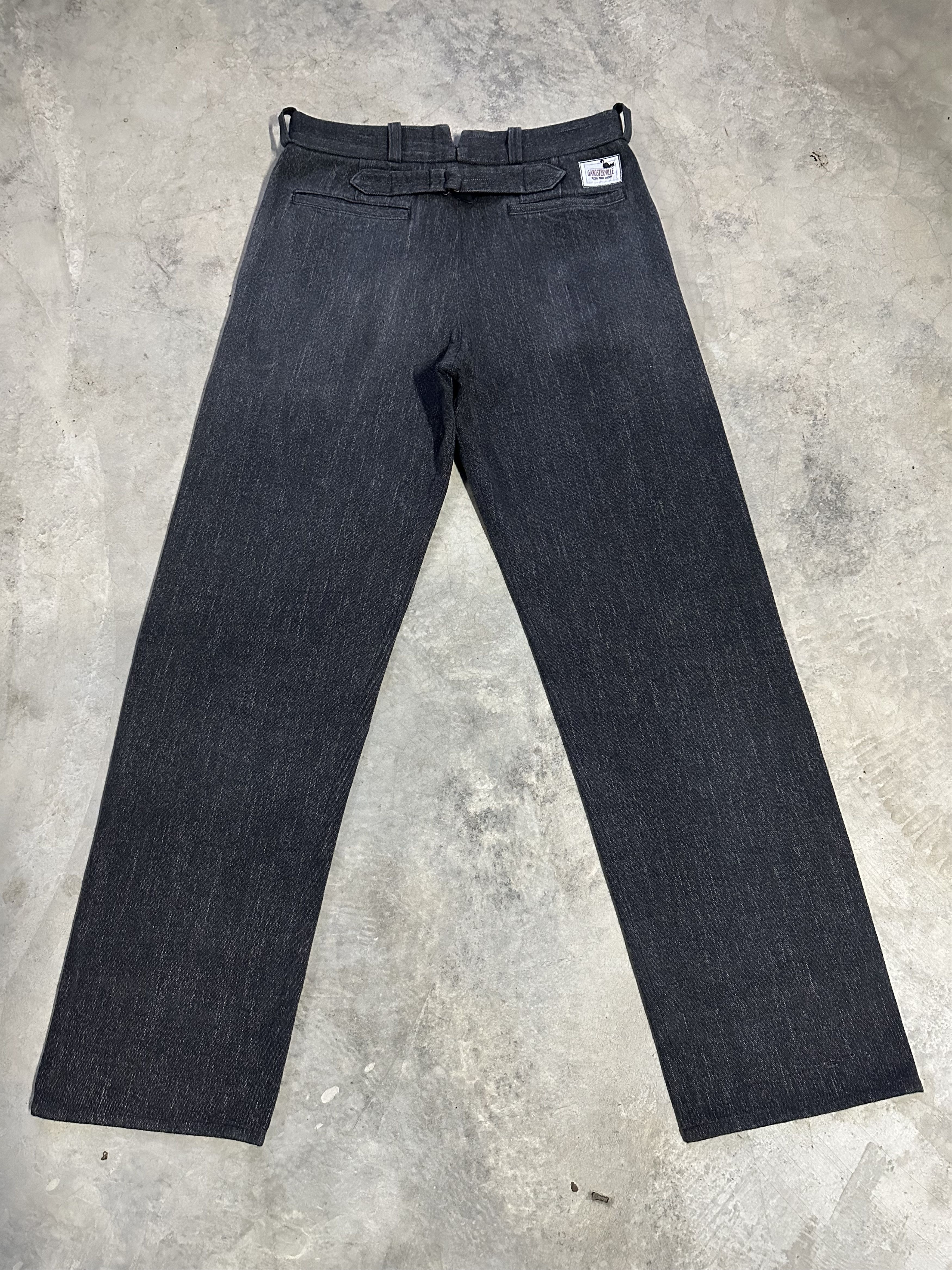 Freewheelers Japanese GangsterVille Salt Paper Buckle Back Trousers Pant Size US 32 / EU 48 - 9 Thumbnail