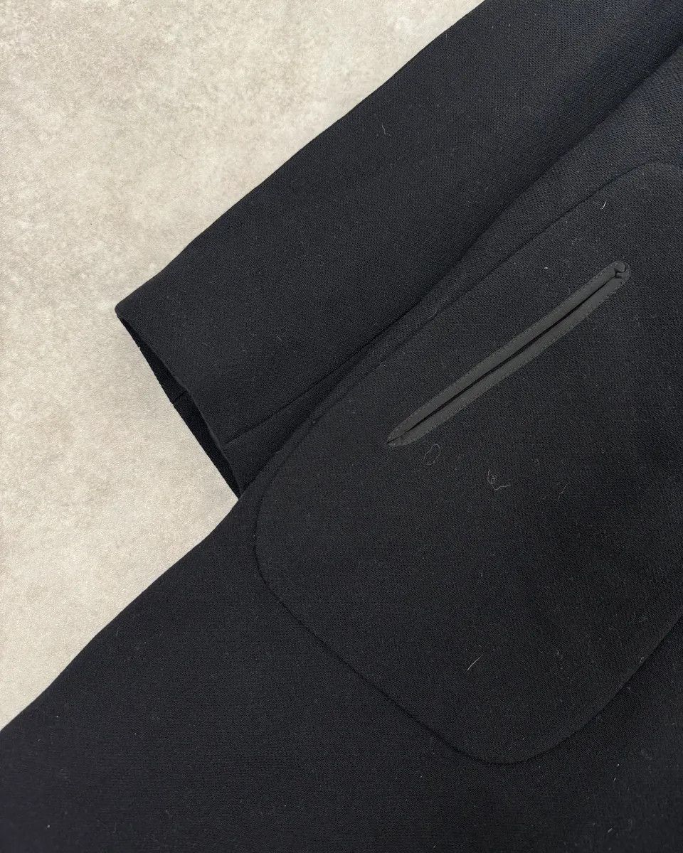 Emporio Armani AW2012 Emporio Armani Fur Collar Black Long Coat Size US L / EU 52-54 / 3 - 6 Thumbnail
