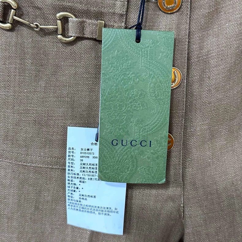 Gucci Gucci Horse buckle brown linen long Size US 38 / EU 54 - 9 Thumbnail