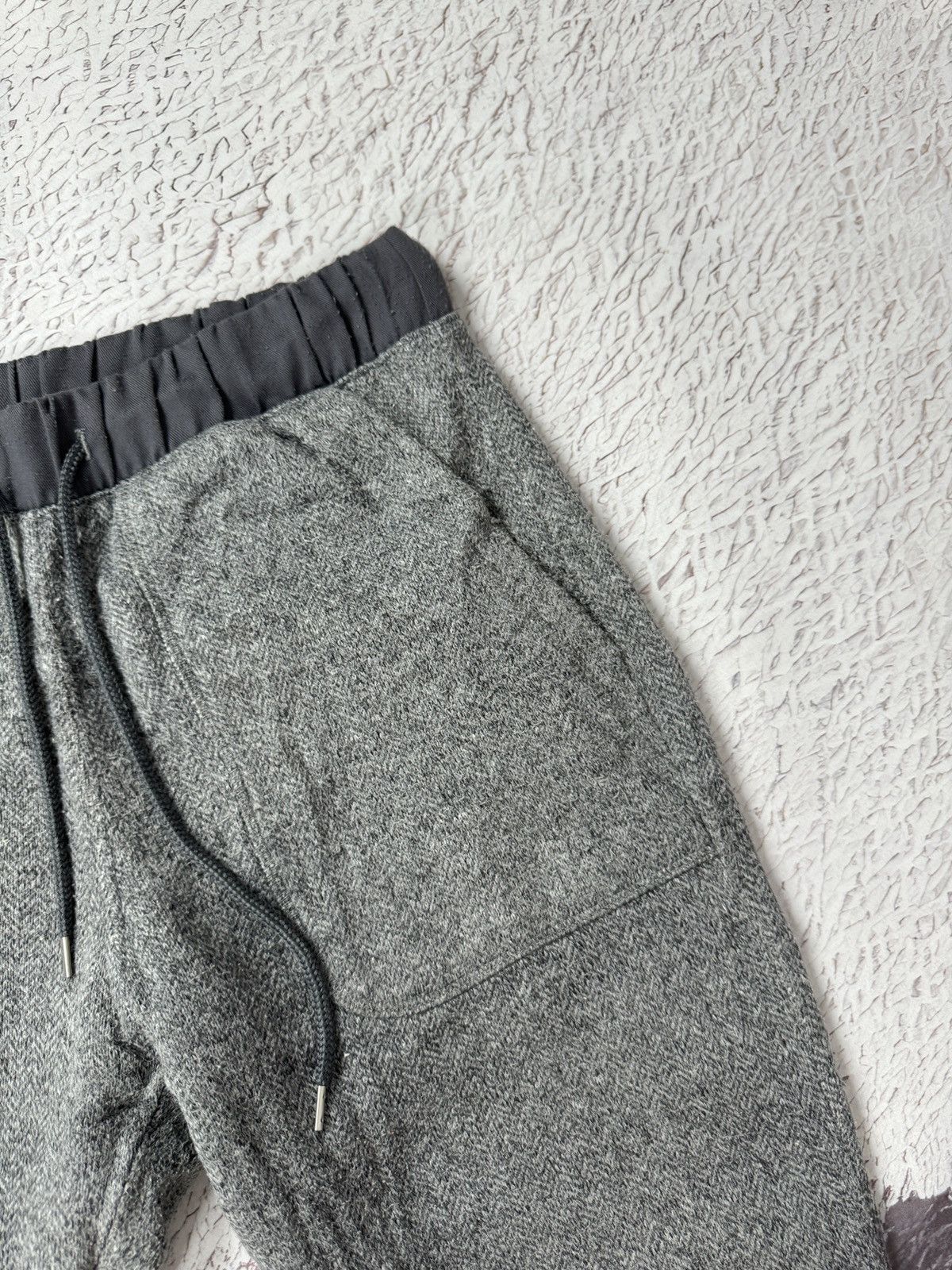 Japanese Brand × Vintage Herringbone grey Japan clothing sweat track pants Size US 32 / EU 48 - 8 Thumbnail