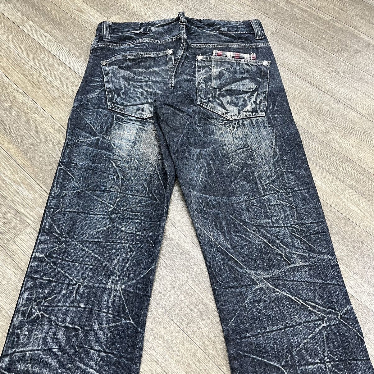 If Six Was Nine × Le Grande Bleu (L.G.B.) × Tornado Mart Y2K Wild Life Faded Lightning Desain Skull Bones Jeans Size US 31 - 15 Thumbnail