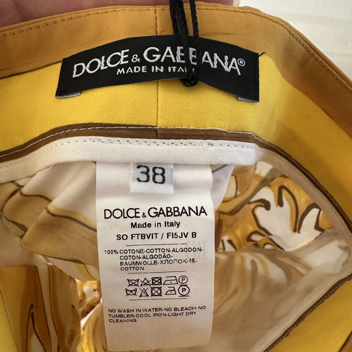 Dolce & Gabbana Dolce & Gabbana Majolica-Printed Poplin Shorts Size 26" / US 2 / IT 38 - 12 Thumbnail