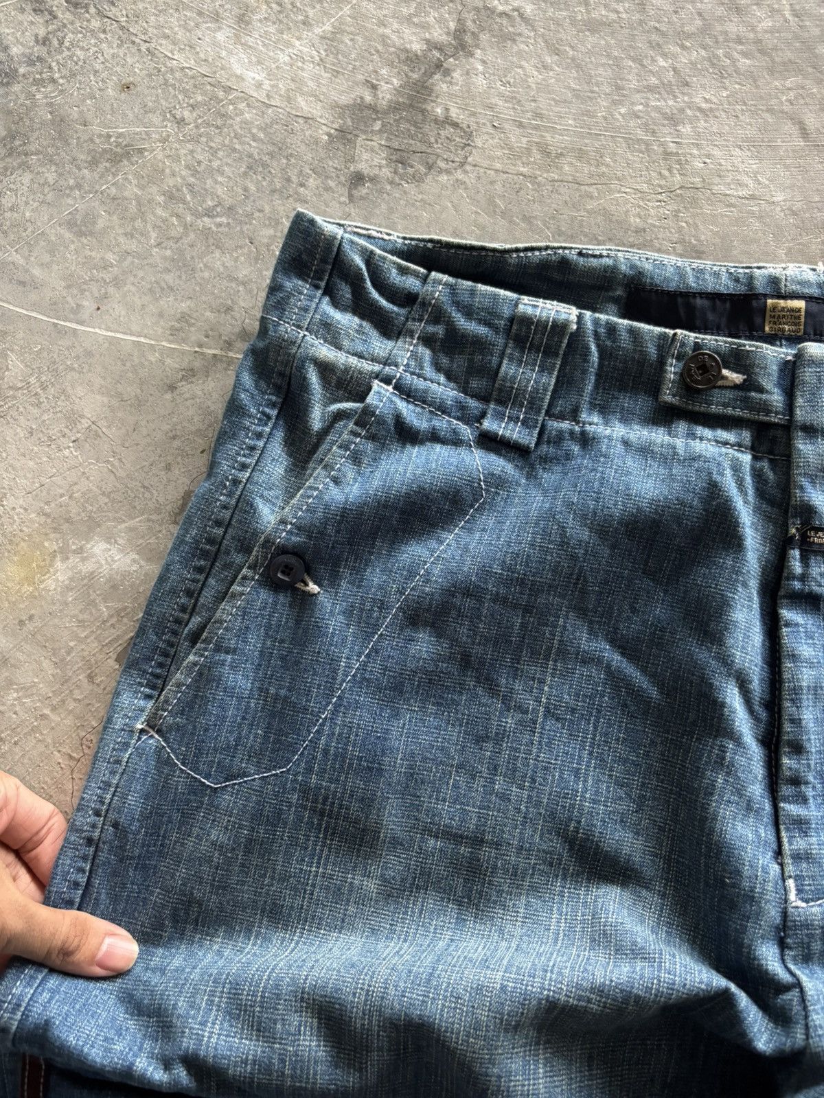 Marithe + Francois Girbaud RARE MFG marithe francois girbaud BAGGY STRAP WIDE LEG JEANS Size US 35 - 9 Thumbnail