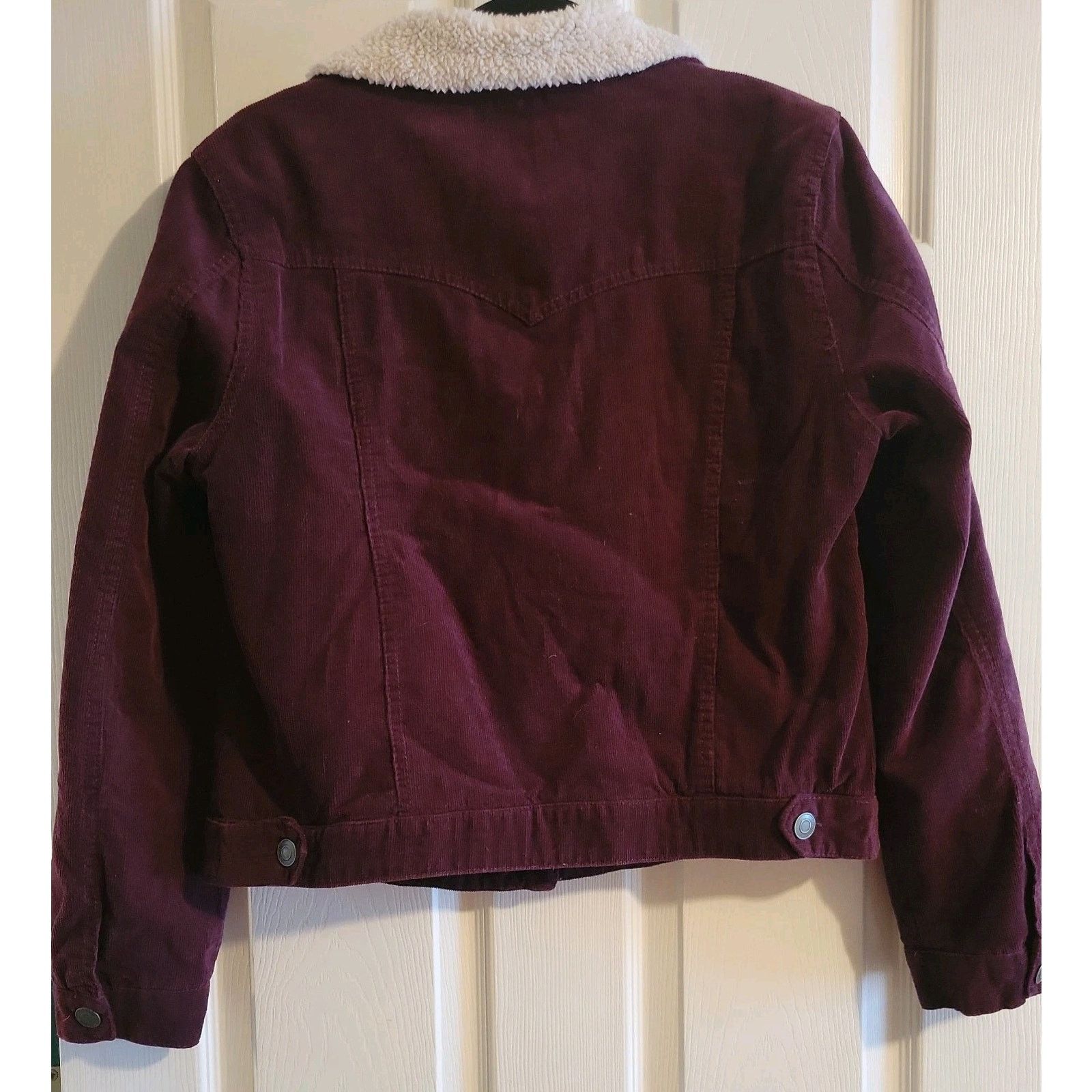 The Unbranded Brand ASHLEY Trucker Coat 26 International Size L Purple Corduroy Size L / US 10 / IT 46 - 6 Thumbnail
