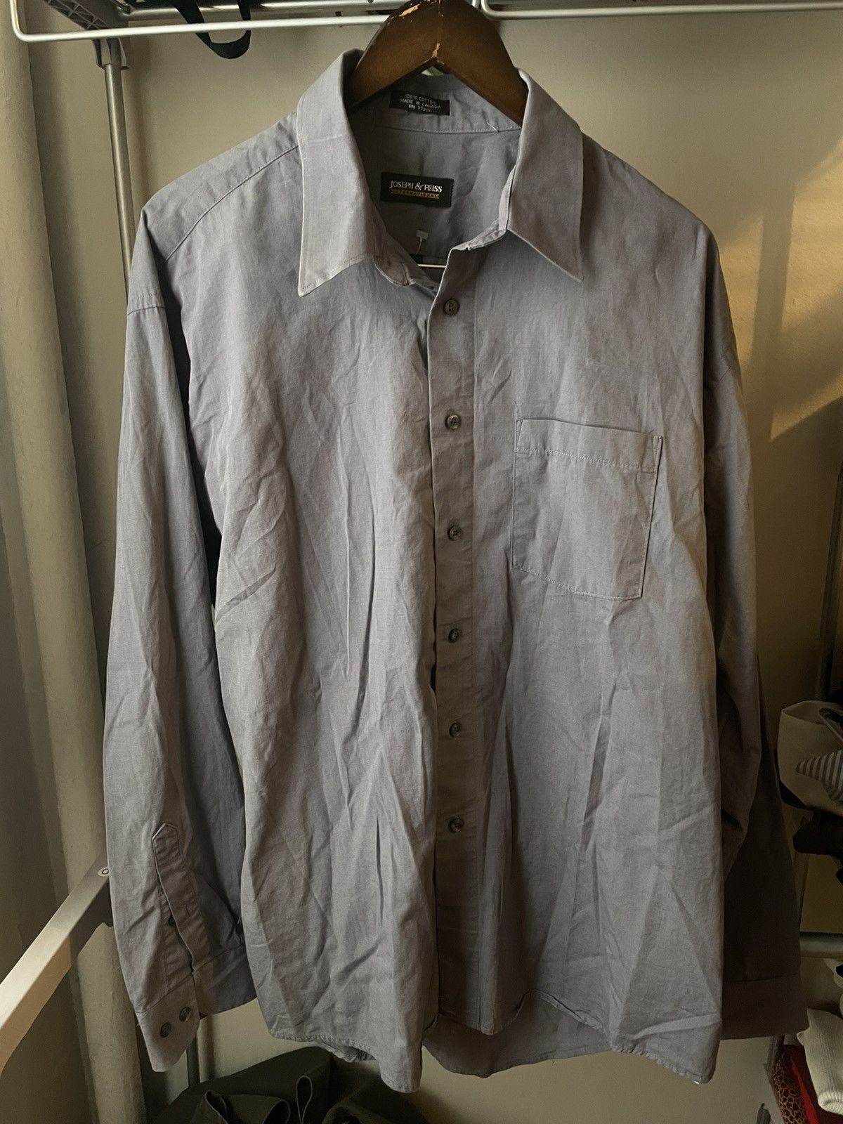 Joseph & Feiss Joseph & Feiss Gray Button Up Size US L / EU 52-54 / 3 - 1 Thumbnail