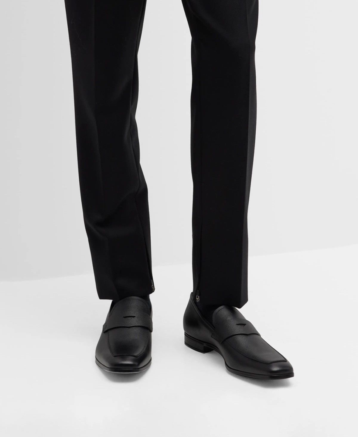 Prada Prada Saffiano Leather Penny Loafer size 12/ us size 13 Size US 13 / EU 46 - 2 Thumbnail