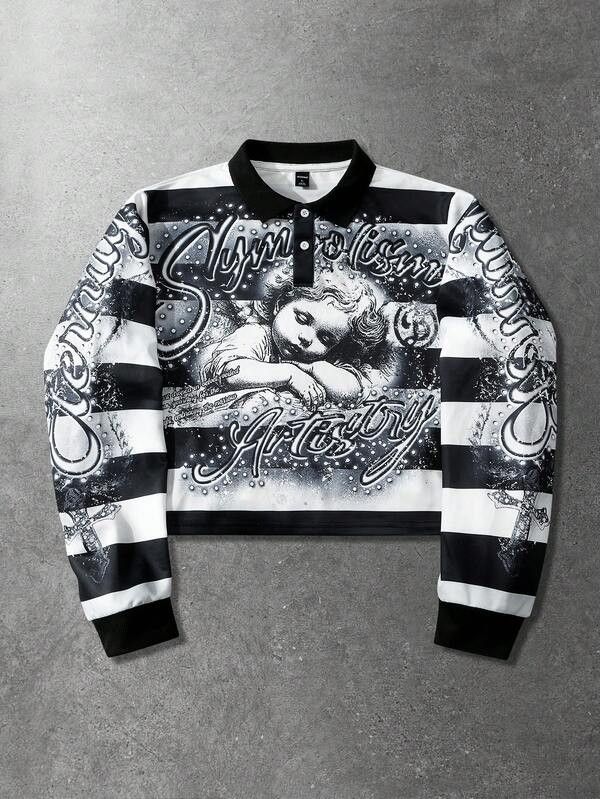 Japanese Brand Eternal Symbolism Striped Longsleeve Men Women Size US M / EU 48-50 / 2 - 1 Thumbnail