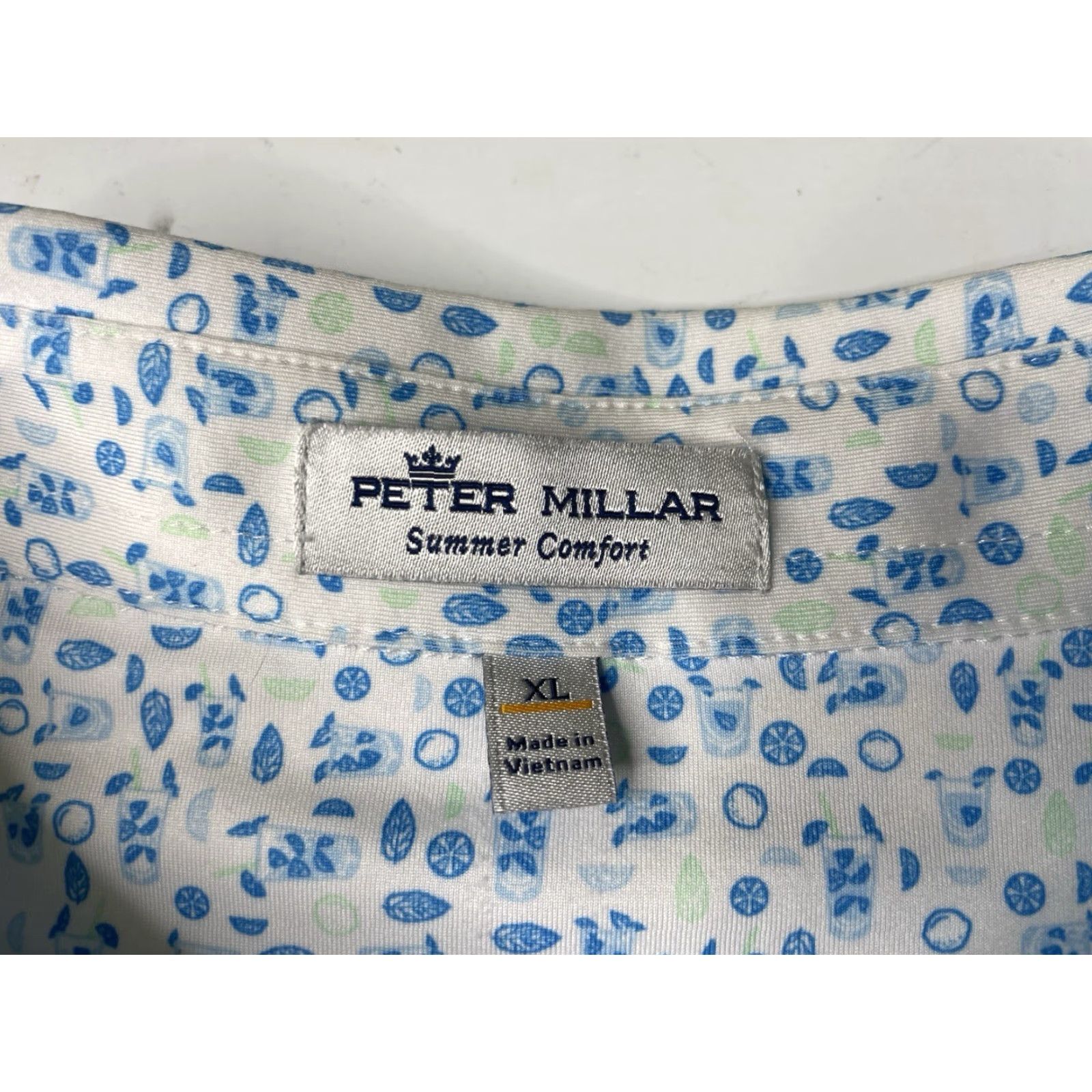 Peter Millar Peter Millar Summer Comfort Polo Shirt Men XL White Short Sleeve Embroidered Golf All Seasons Breathable Stretch Polo Size US XL / EU 56 / 4 - 4 Thumbnail