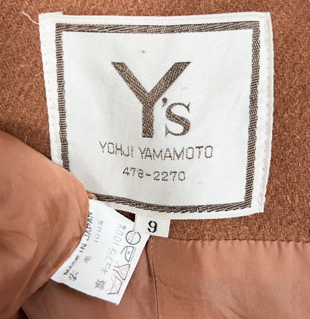 Yohji Yamamoto Vintage 80s Yohji Yamamoto Y’s Wool Coat Size L / US 10 / IT 46 - 11 Thumbnail