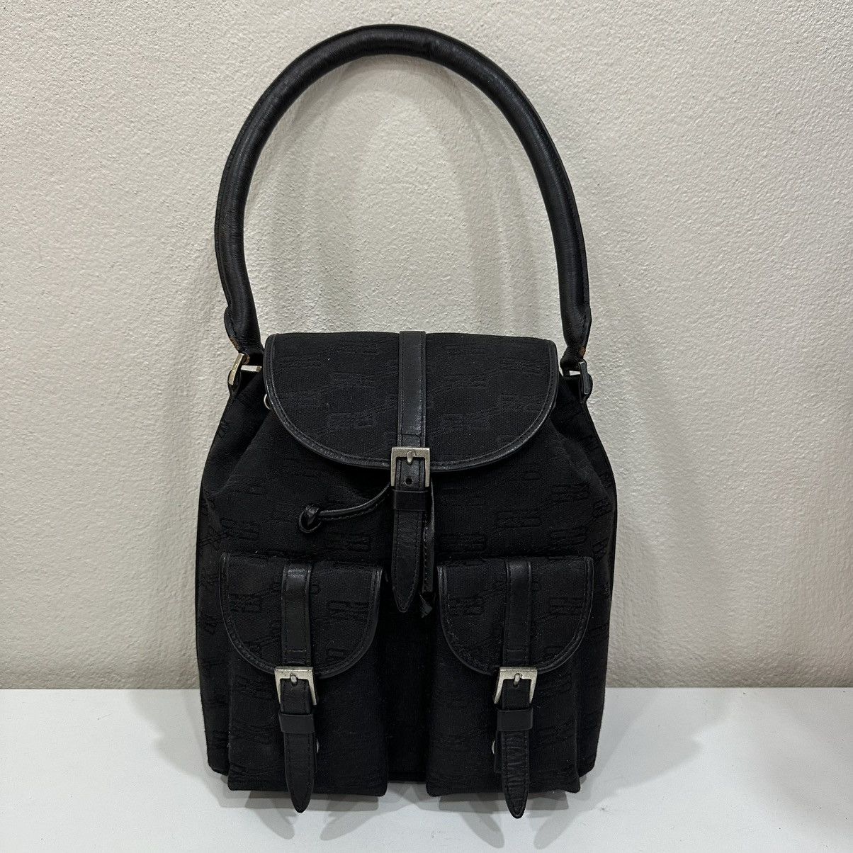 Balenciaga ‼️LD‼️ BALENCIAGA PARIS BB MONOGRAM DRAWSTRING SHOULDER BAG Size ONE SIZE - 2 Thumbnail