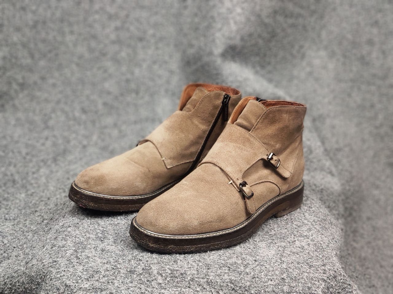 Vintage Camerlengo Italy Design Suede Brown Classic Buckle Boots Size US 6 / EU 39 - 14 Thumbnail
