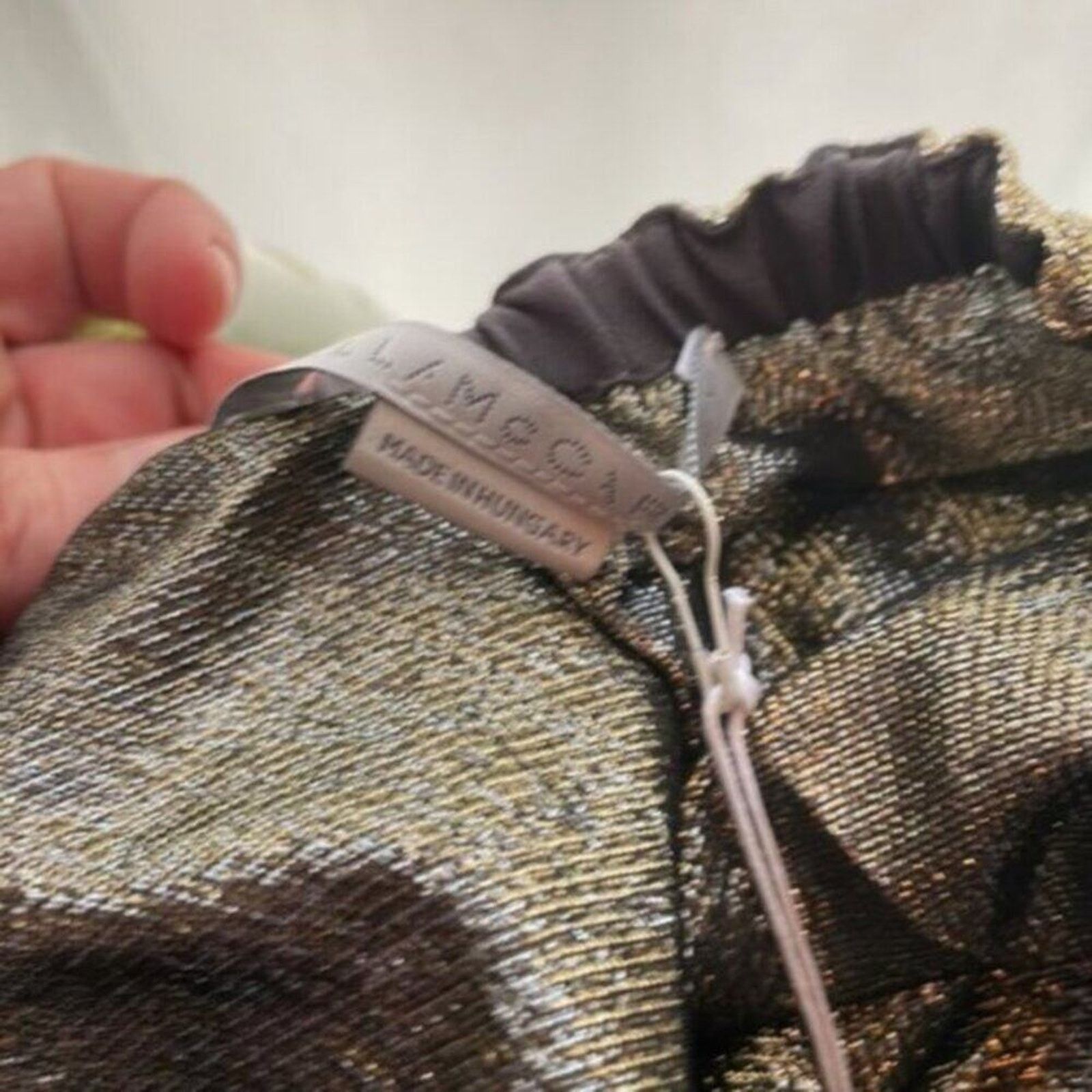 Stella McCartney Stella McCartney Lurex Gathered Brynn skirt Gold size 4 Size 26" / US 2 / IT 38 - 8 Thumbnail