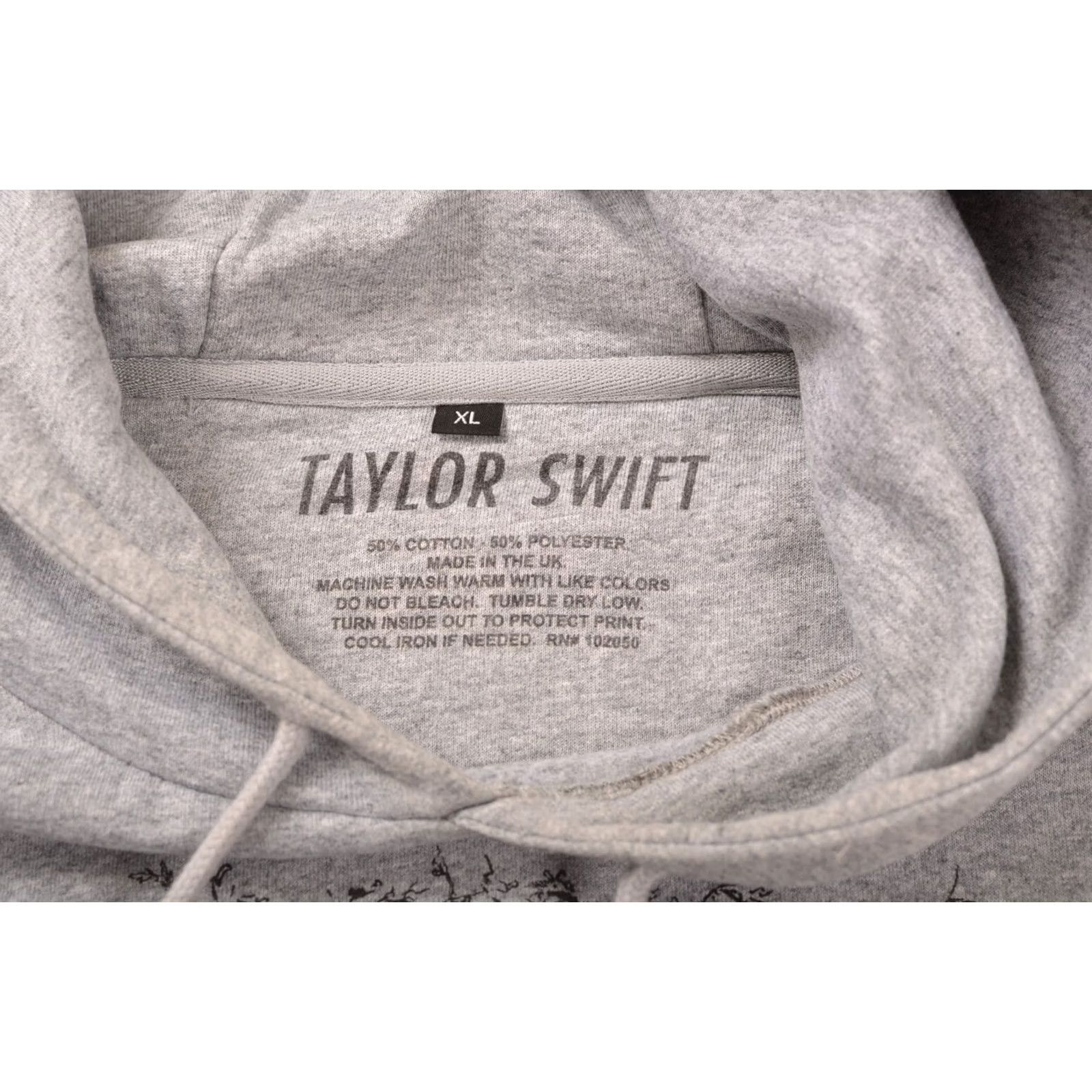 Vintage Taylor Swift All Too Well Pullover Hoodie Hoody XL Gray Mens XL Pullover Hoodie Size US XL / EU 56 / 4 - 4 Thumbnail