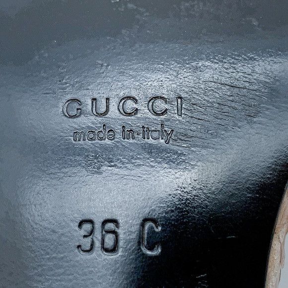 Gucci Gucci Snake Pattern Kitten Heel Ankle Strap Leather Sandal Size US 6 / IT 36 - 14 Thumbnail
