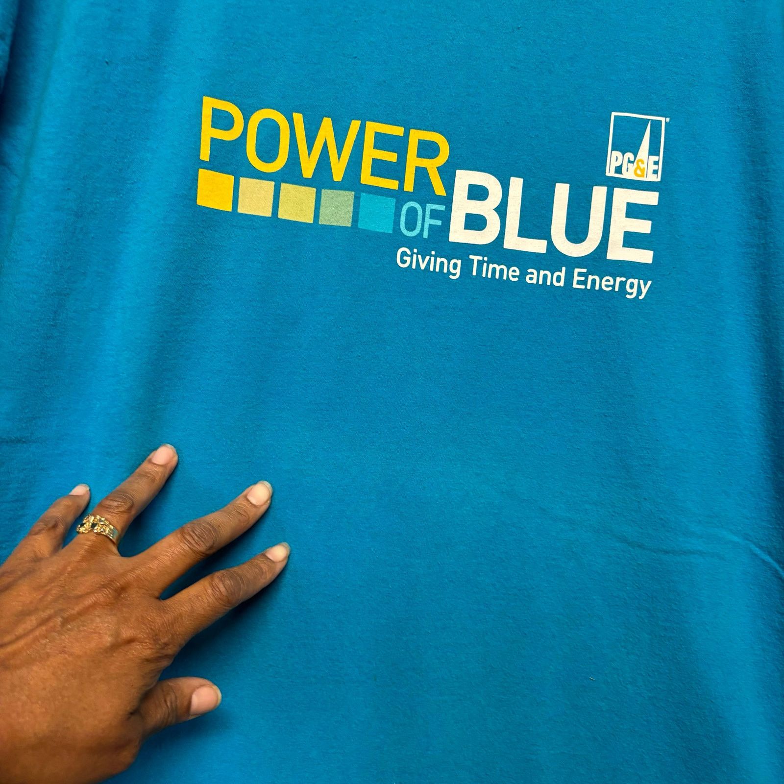 Other PG&E Volunteer Shirt Vintage Mens XL Power of Blue Giving Size US XL / EU 56 / 4 - 2 Thumbnail