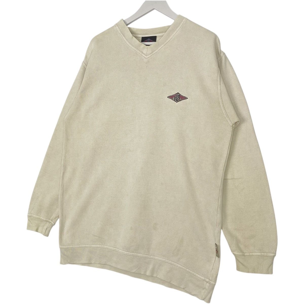 Vintage Vintage Bear Crewneck Sweatshirt White Pullover Jumper Sz M Size US M / EU 48-50 / 2 - 2 Thumbnail