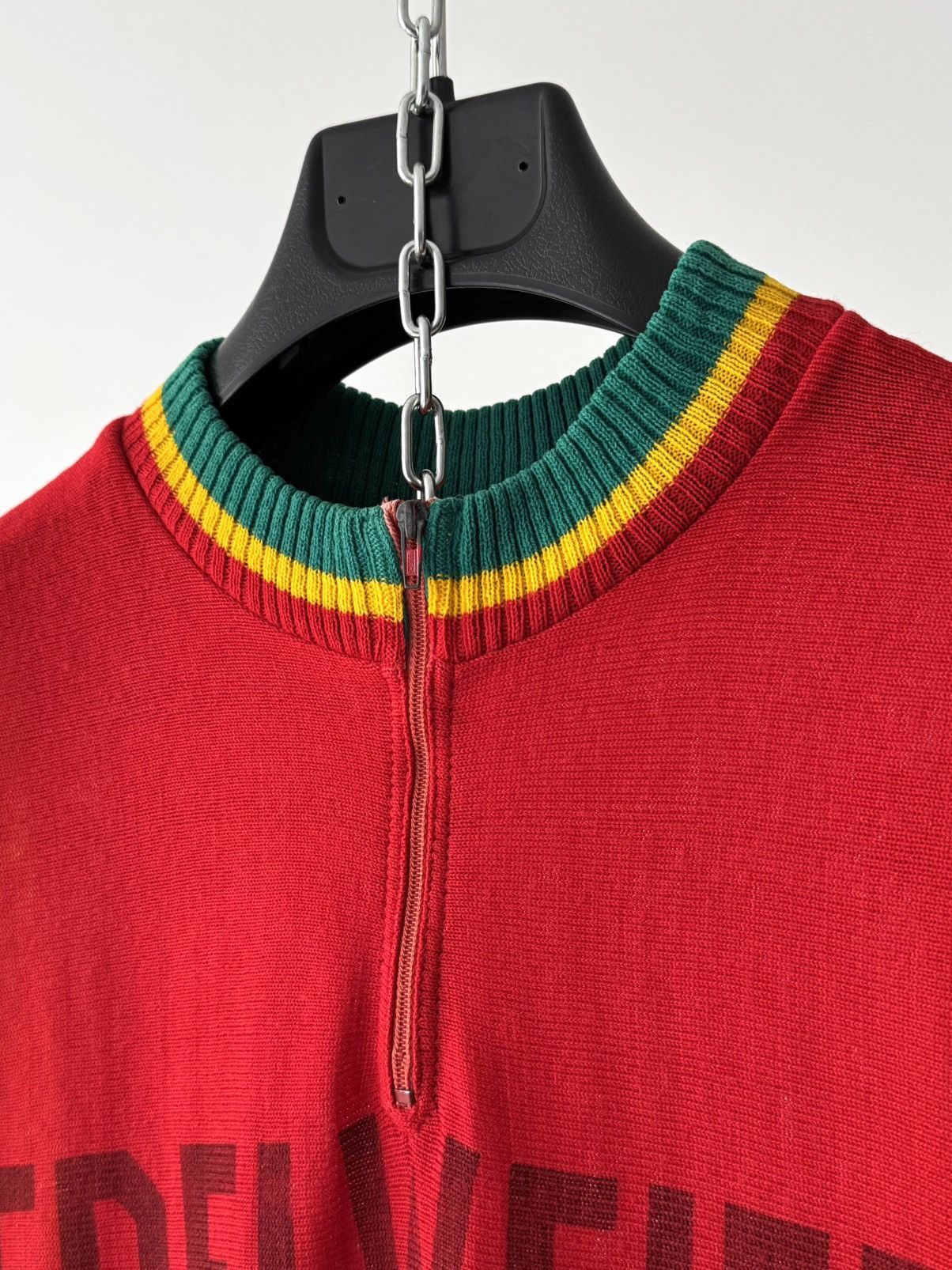 Vintage 1970s Vintage Swiss ‘Edelweiss Le Locle’Cycling Wool Jersey Size US M / EU 48-50 / 2 - 3 Thumbnail