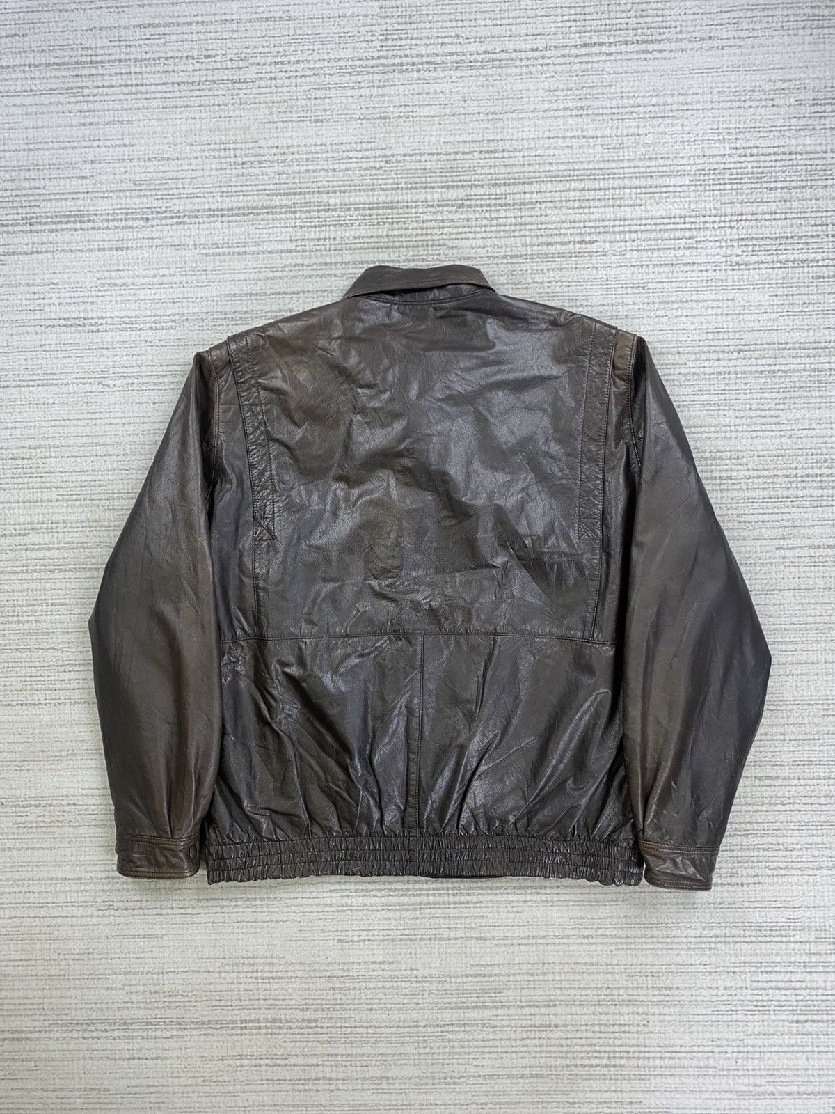 Le Grande Bleu (L.G.B.) × Vintage Vintage Japanese Brand Leather Jacket Size US L / EU 52-54 / 3 - 3 Thumbnail