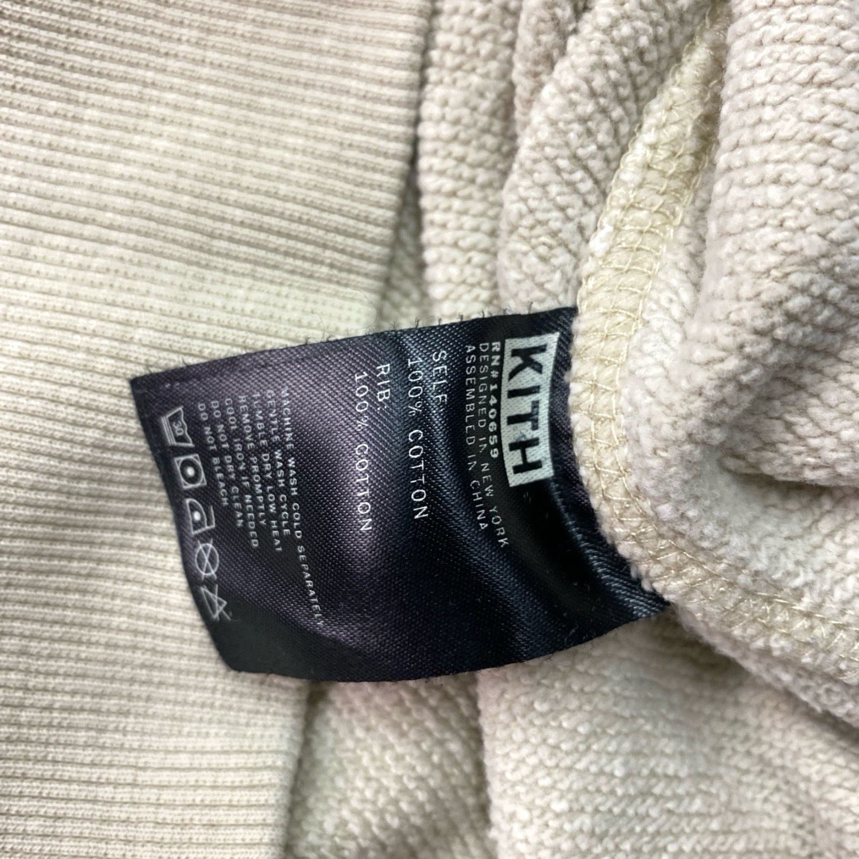 Kith Kith Hoodie Men's Small Beige Embroidered Box Logo Size US S / EU 44-46 / 1 - 5 Thumbnail