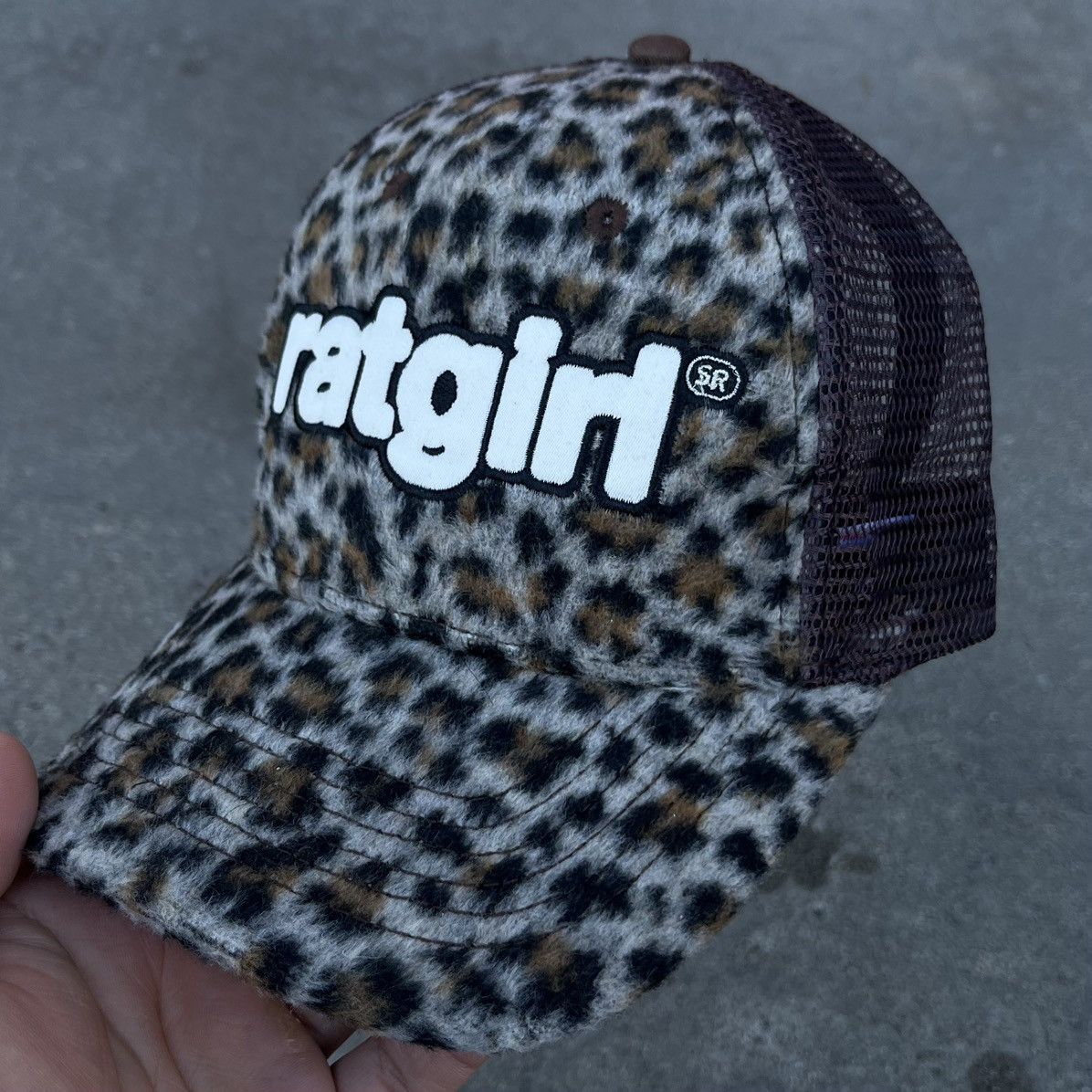 Stray Rats 2025’ Stray Rats Ratgirl Leopard Trucker Hat Size ONE SIZE - 3 Thumbnail