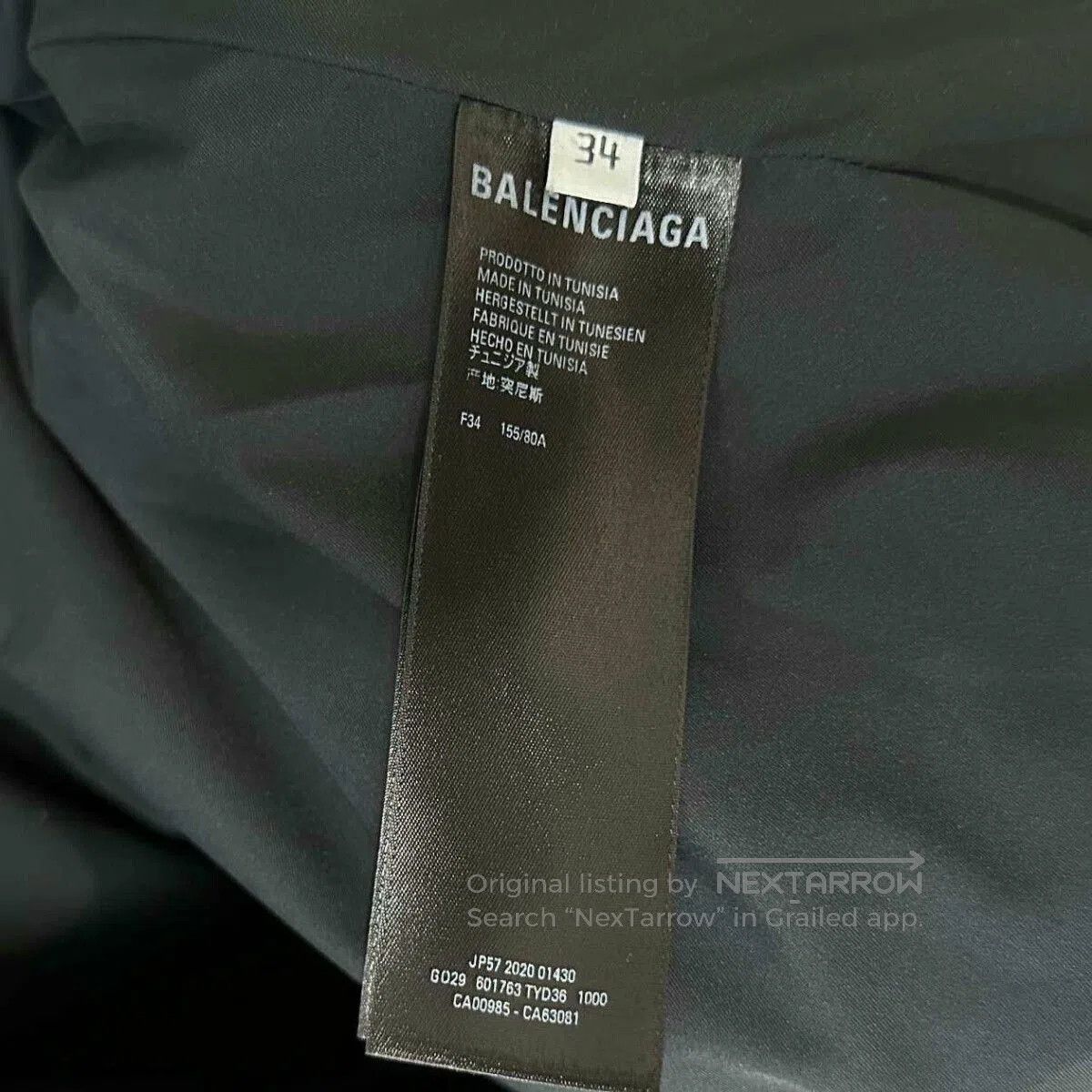 Balenciaga Balenciaga Lock Logo Cotton Coat. Size US XS / EU 42 / 0 - 6 Thumbnail