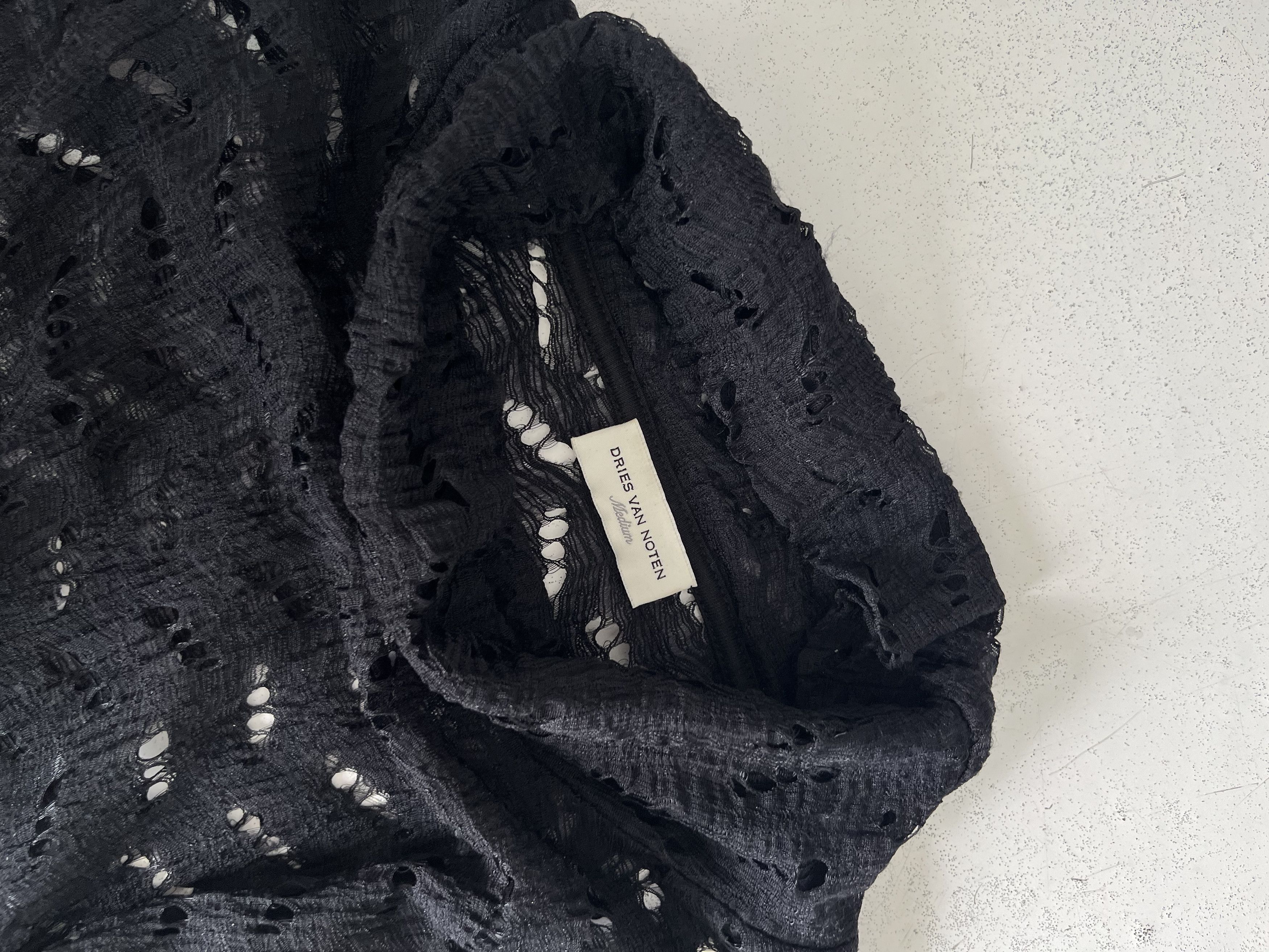 Dries Van Noten Dries Van Noten Open-knit Turtleneck Size US M / EU 48-50 / 2 - 3 Thumbnail