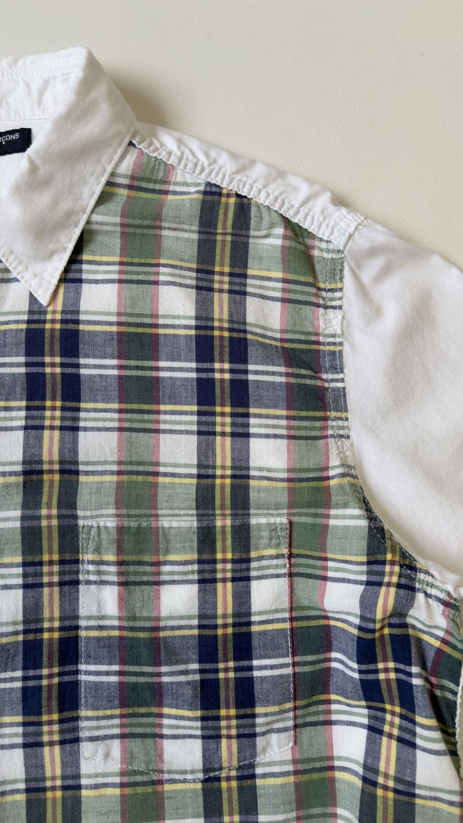 Comme des Garcons S/S 05 Madras Check Front Panel Shirt Size US M / EU 48-50 / 2 - 5 Thumbnail