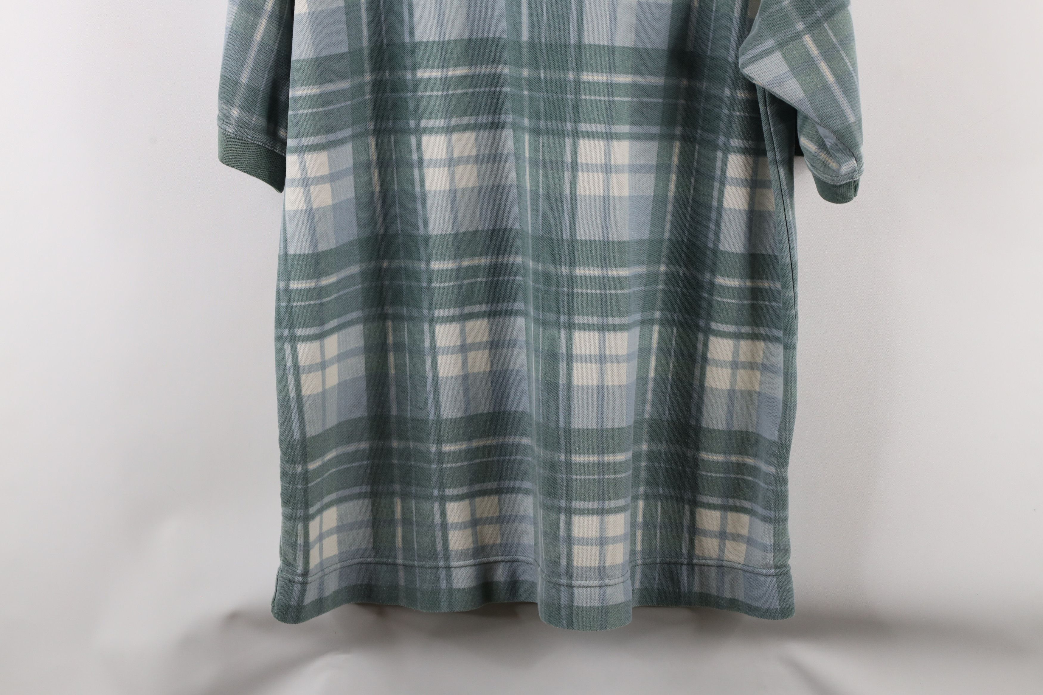Vintage Vintage 90s Streetwear Baggy Fit Collared Polo Shirt Plaid Size US L / EU 52-54 / 3 - 10 Thumbnail