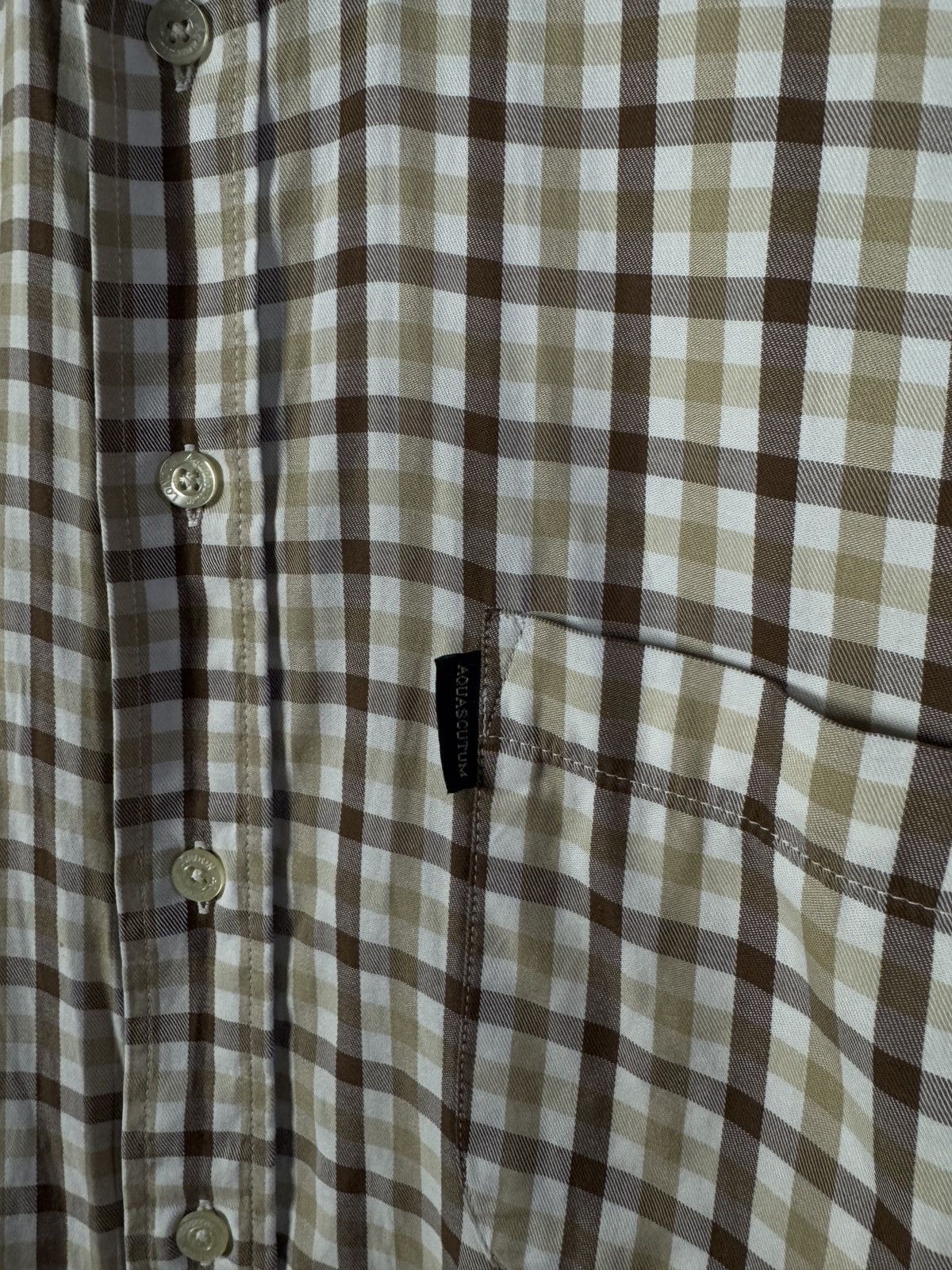 Aquascutum Aquascutum London Short Sleeve Plaid Shirt Button Up Size S Size US S / EU 44-46 / 1 - 6 Thumbnail