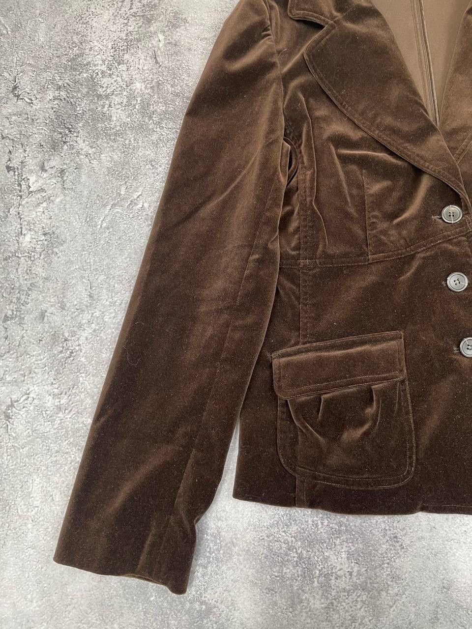 Gant Gant Women Velvet Blazer Brown Classic Jacket Size M Size M / US 6-8 / IT 42-44 - 3 Thumbnail