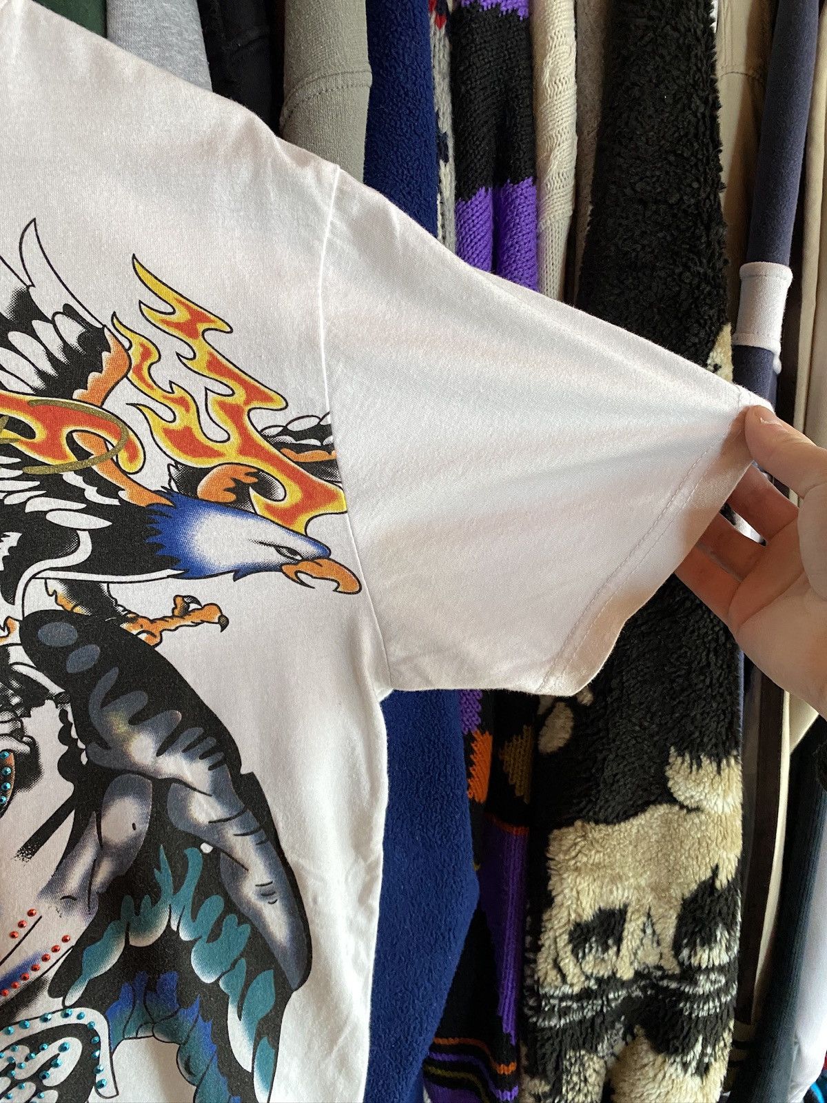 Ed Hardy VINTAGE REALLY POINT ED HARDY STYLE T-SHIRT y2k Size US M / EU 48-50 / 2 - 6 Thumbnail