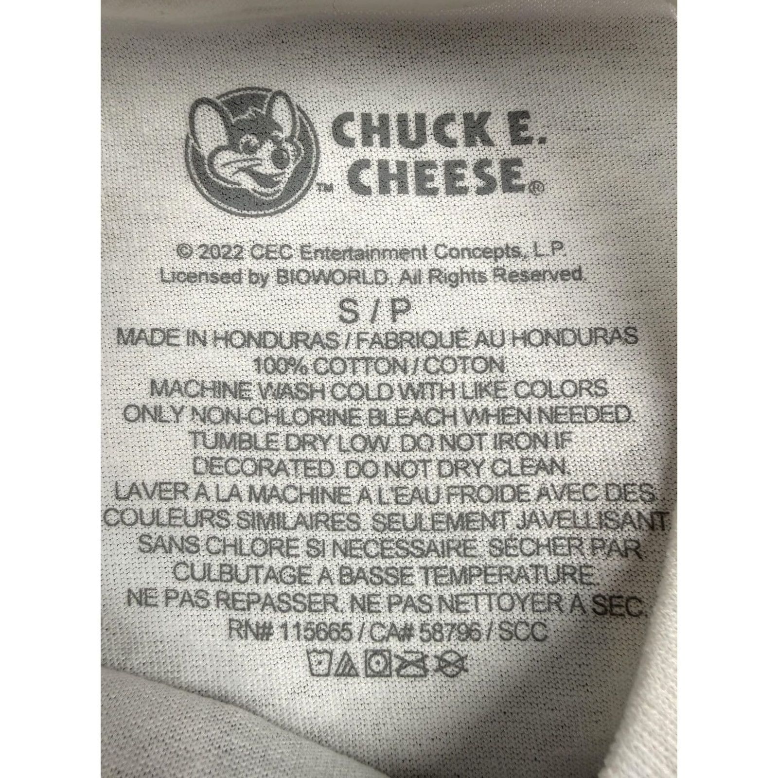 Vintage Chuck E. Cheese Shirt Mens Small White Cartoon Graphic Tee Tee Graphic Logo Cotton Short Sleeve Crew Neck Tagless Size US S / EU 44-46 / 1 - 3 Thumbnail