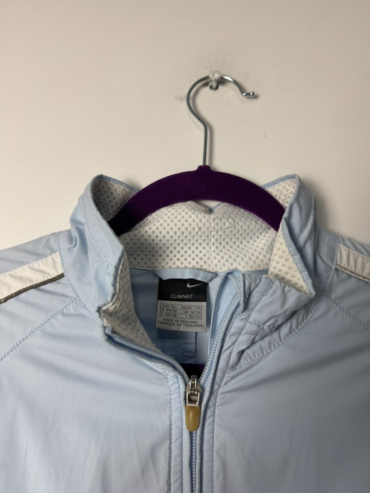 Nike Nike Swoosh Light Blue Track Jacket Vintage 00s Windbreaker Size US M / EU 48-50 / 2 - 9 Thumbnail