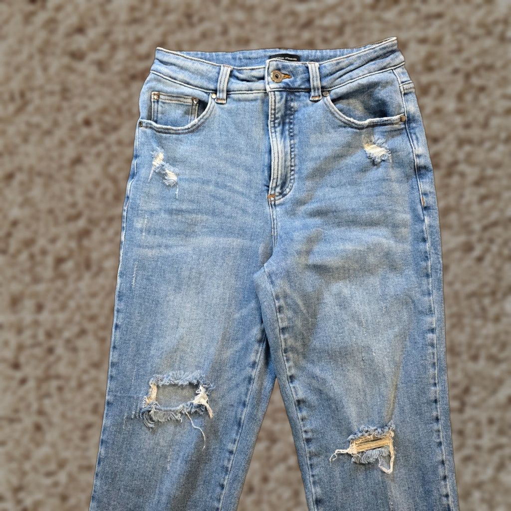 Vintage Universal Standard Jeans Womens Size 8 Blue Donna High Rise Curve Straight Leg Shirt? Size 30" / US 8 / IT 44 - 1 Thumbnail