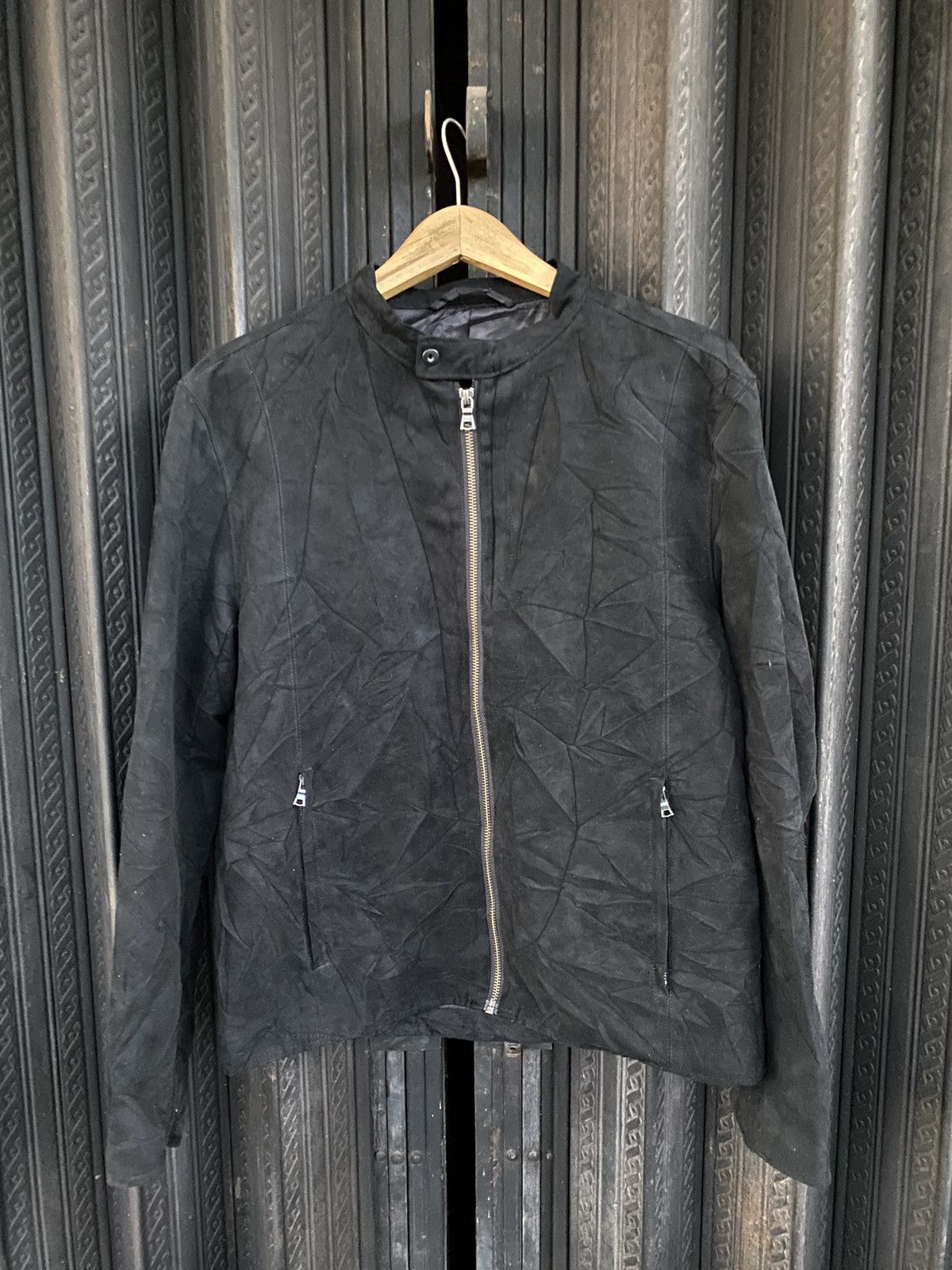 Yasuyuki Ishii 2000s GU velvet punk bikers jacket Size US M / EU 48-50 / 2 - 1 Thumbnail