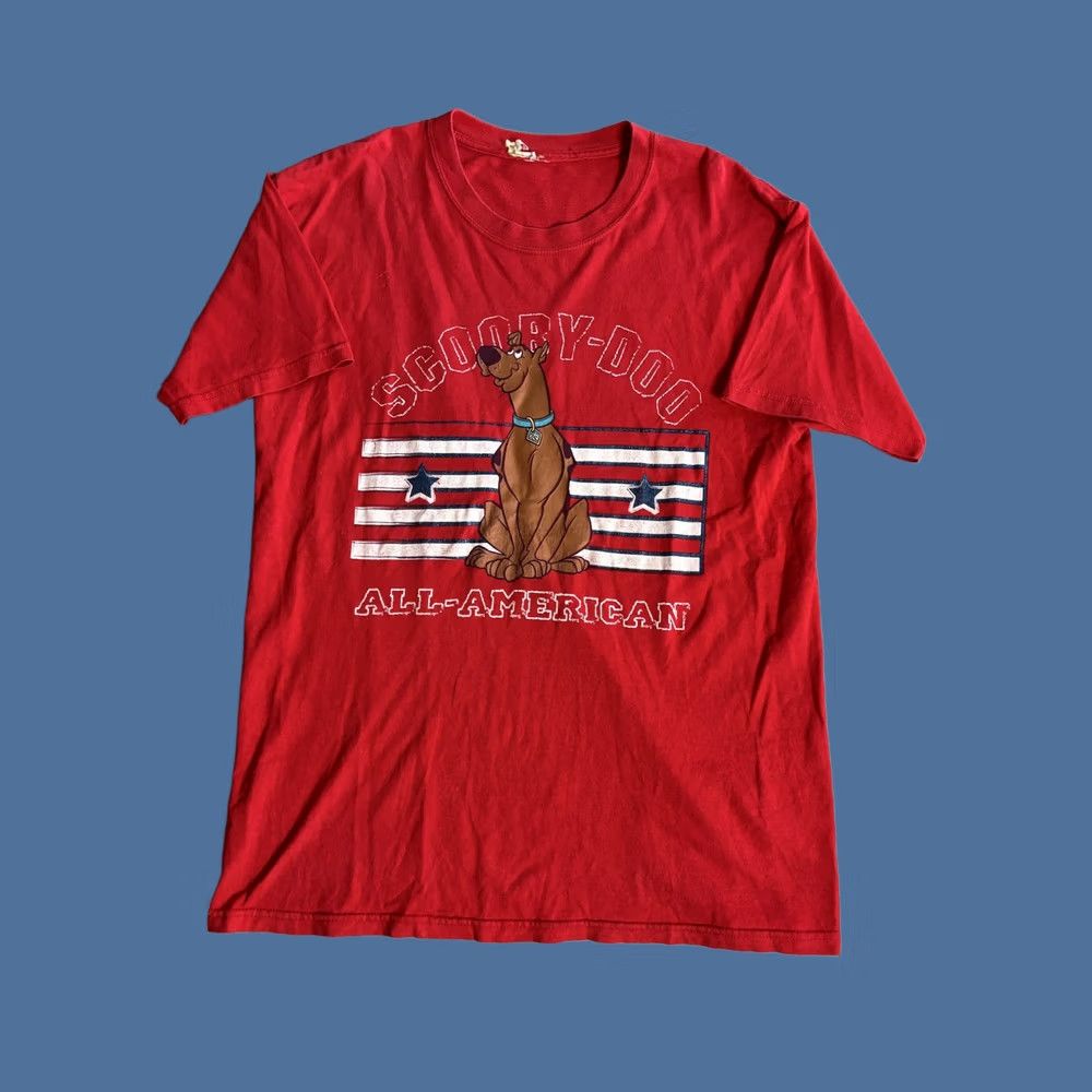 Vintage Scooby-Doo Shirt Mens Large Red All-American Graphic Tee T-Shirt Patriotic Size US L / EU 52-54 / 3 - 1 Thumbnail