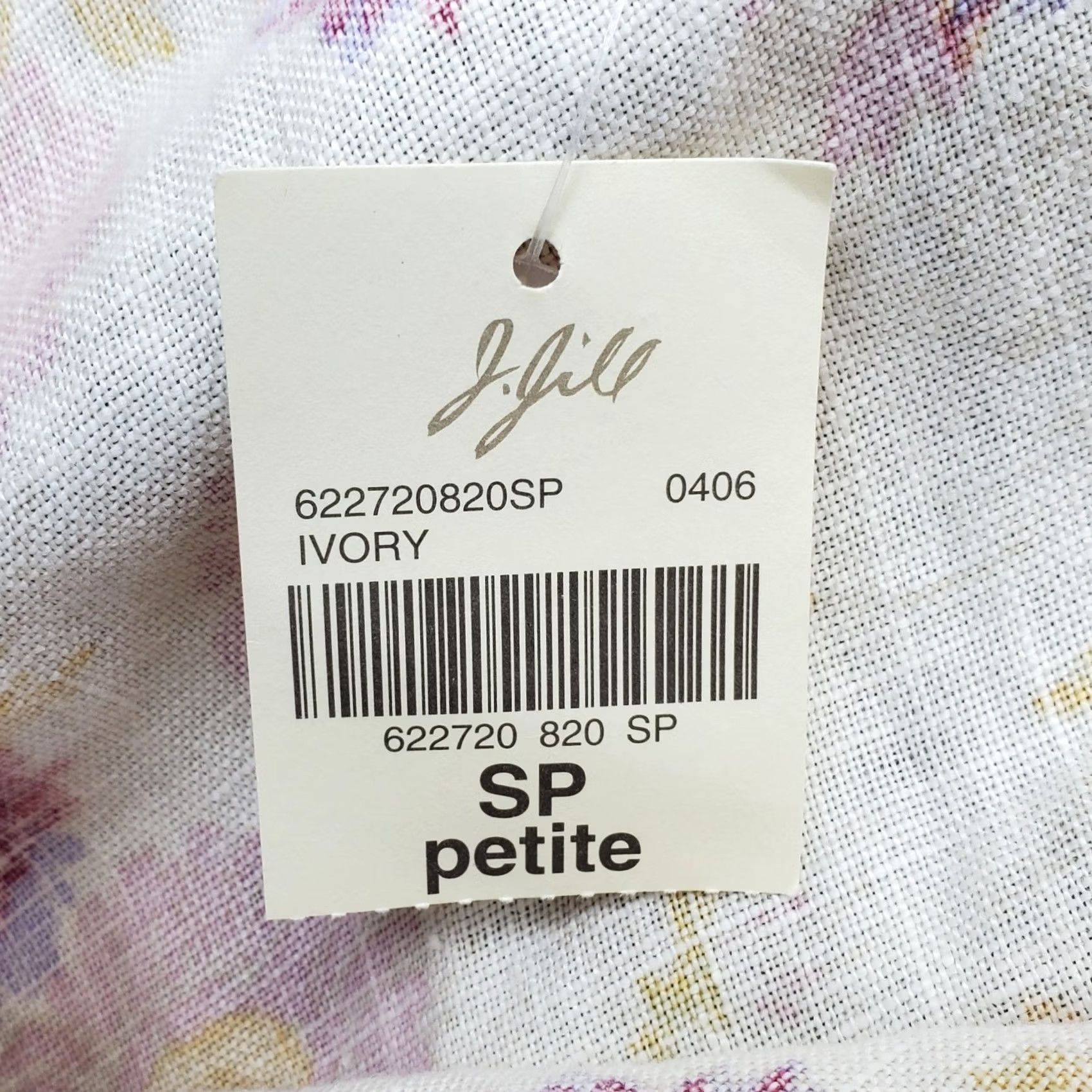J. Jill J. Jill Womens A-Line Skirt Size PS Small Multicolor Floral Linen Lightweight Casual Travel Size 28" / US 6 / IT 42 - 6 Thumbnail