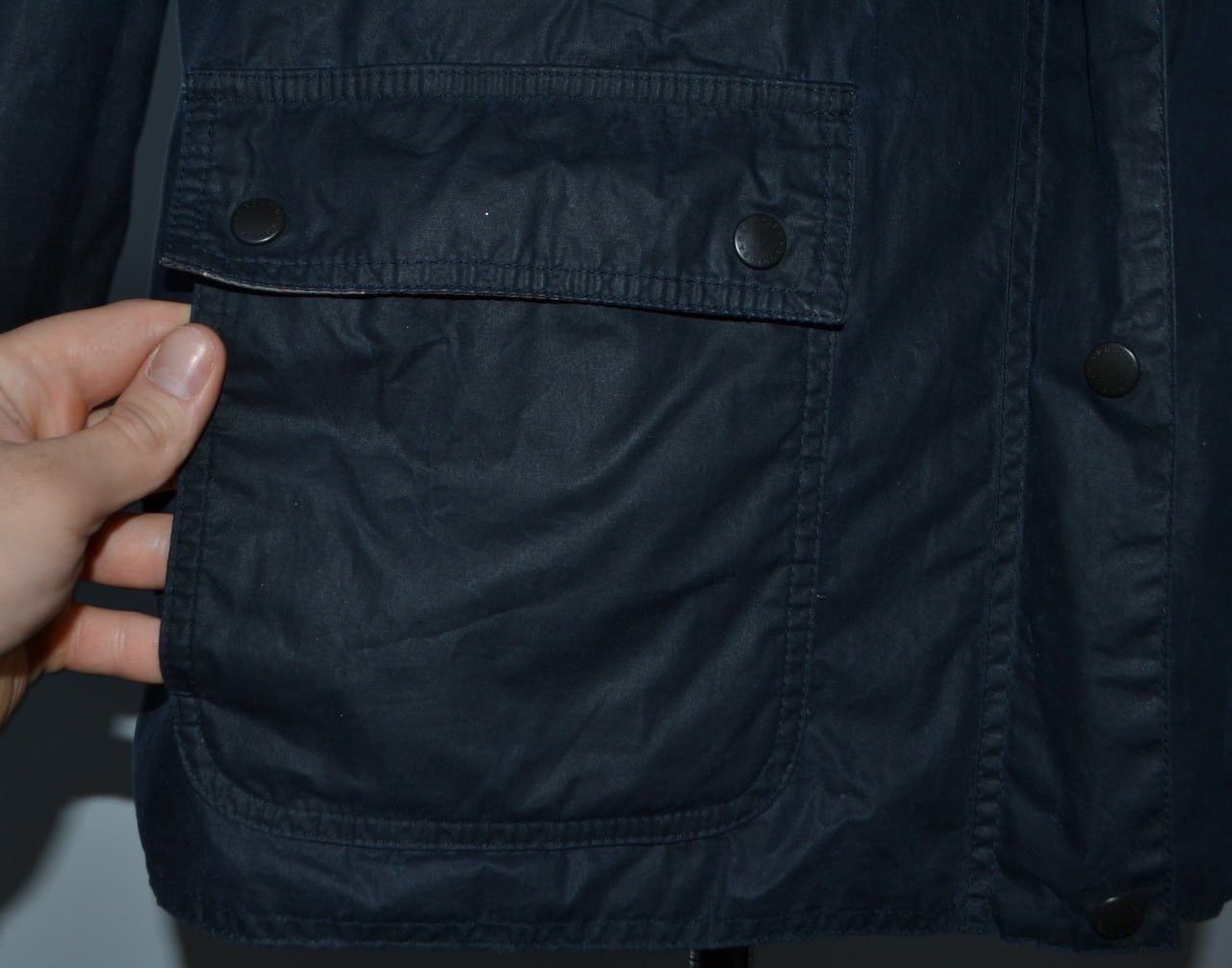 Barbour Barbour Lightweight Acorn Wax Jacket Womens Size 18 Blue Size L / US 10 / IT 46 - 8 Thumbnail