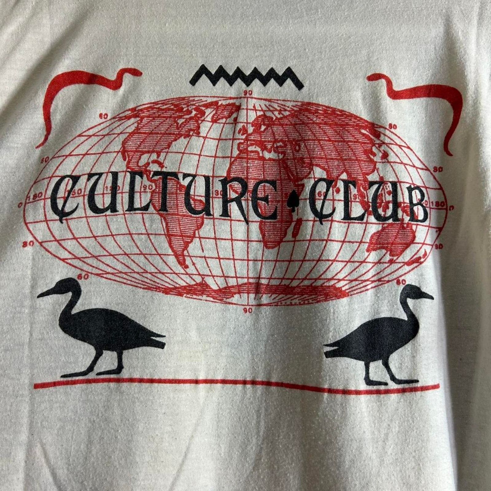 Vintage vintage 1984 CULTURE CLUB Boy George double sided tee shirt Size US L / EU 52-54 / 3 - 8 Thumbnail