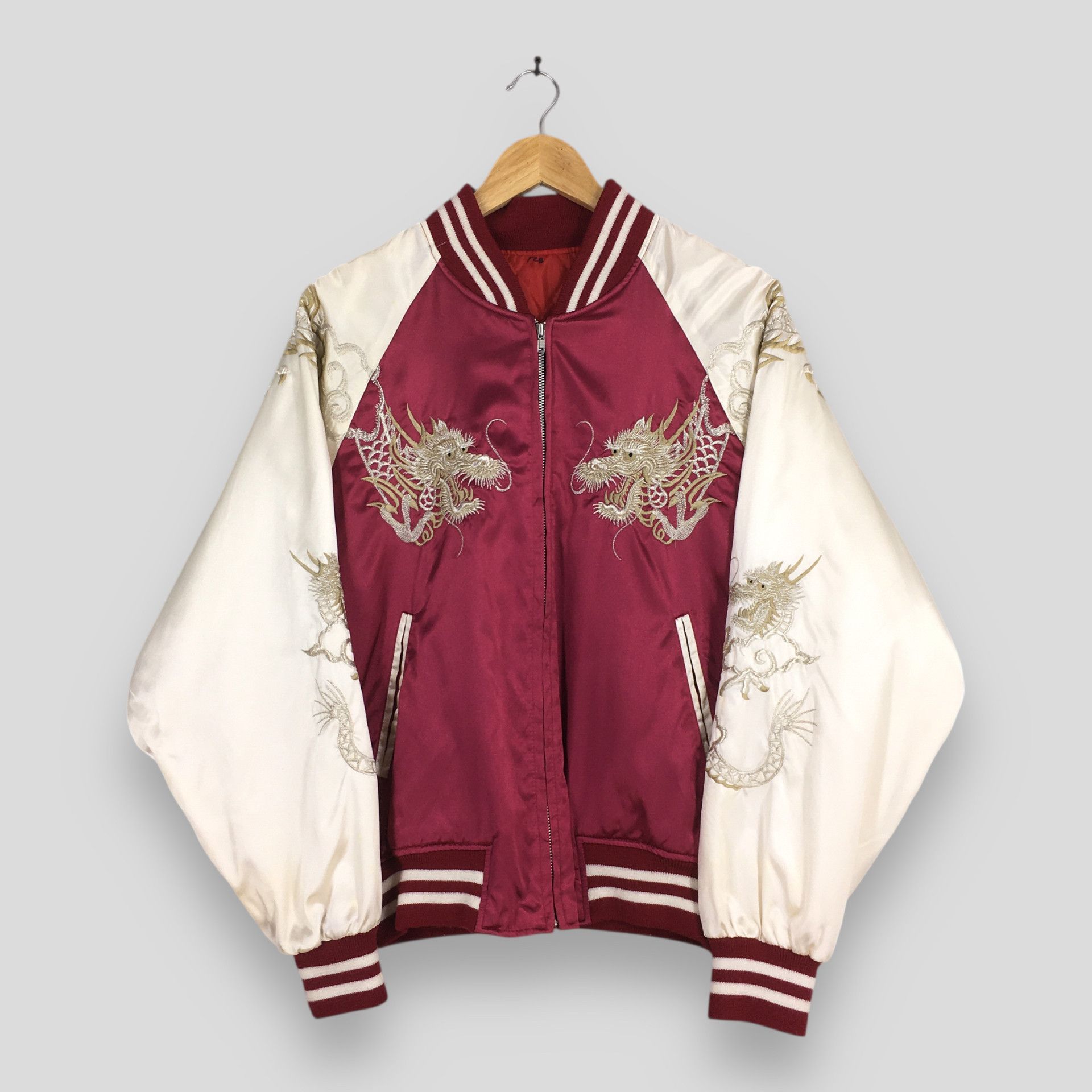 Japanese Brand × Vintage Vintage Jungle Storm Sukajan Dragon