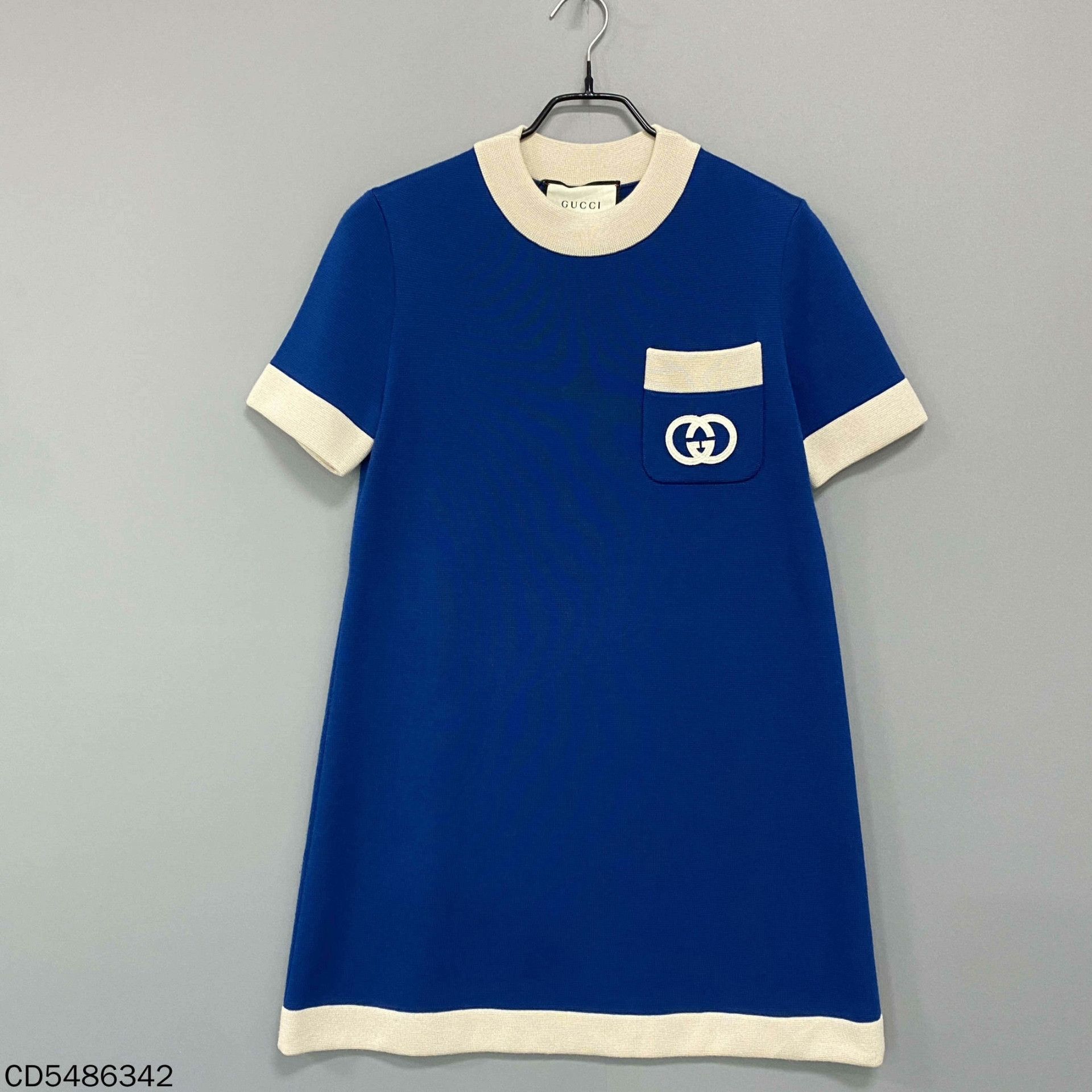 Gucci Gucci Knit Blue Dress S Women Size S / US 4 / IT 40 - 1 Thumbnail