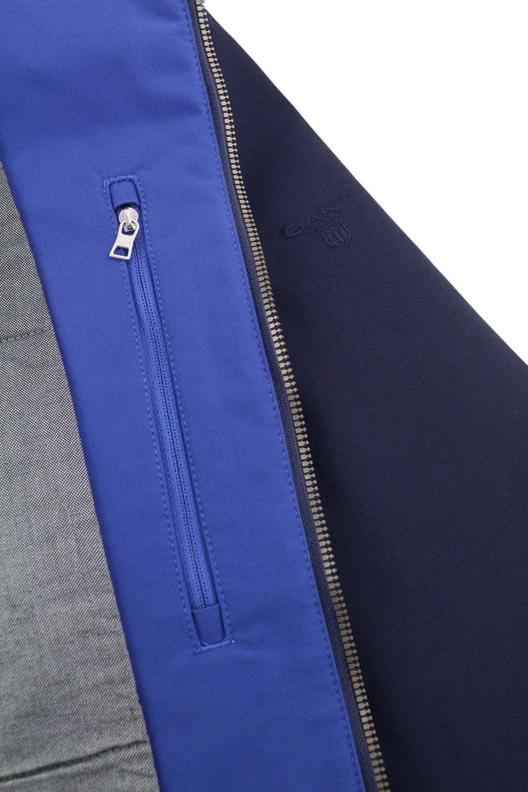 Gant ROUGH WEATHER SLICKER M Dusk Blue Hooded Jacket 87270 Size US M / EU 48-50 / 2 - 11 Thumbnail