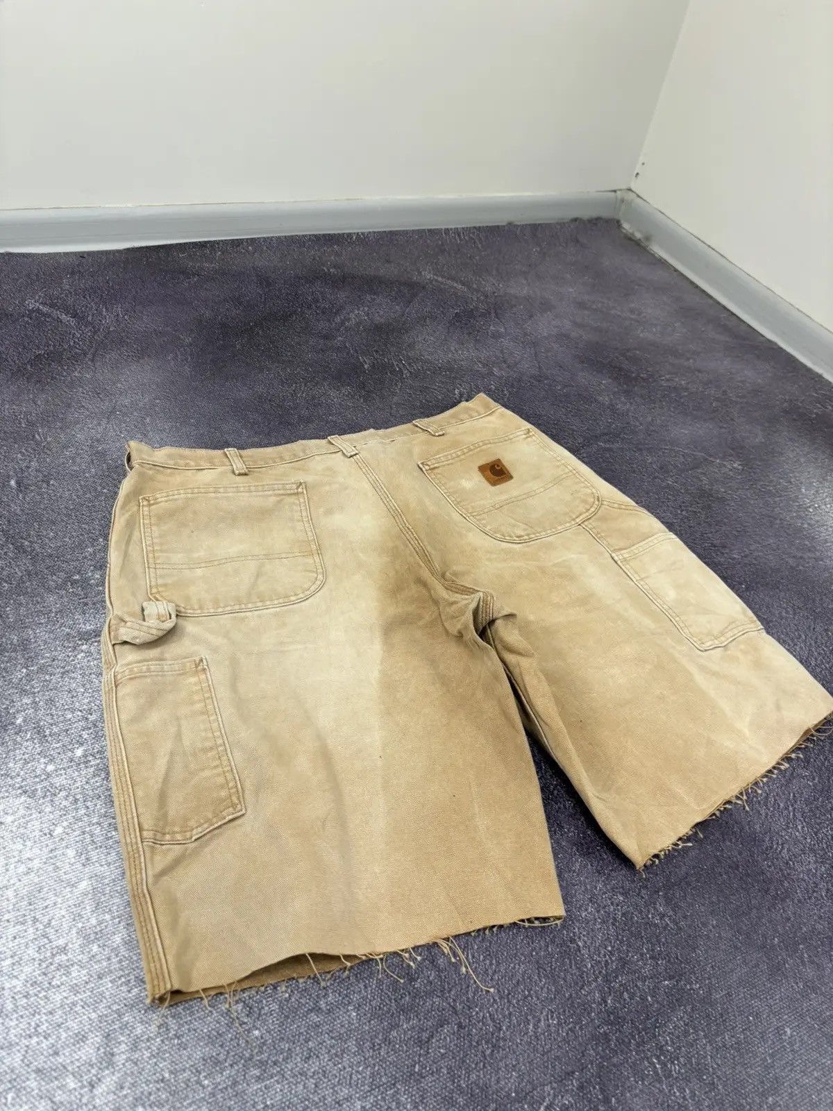 Carhartt × Vintage Vintage Carhartt Faded Hype Denim Baggy Shorts Jorts Size US 38 / EU 54 - 3 Thumbnail